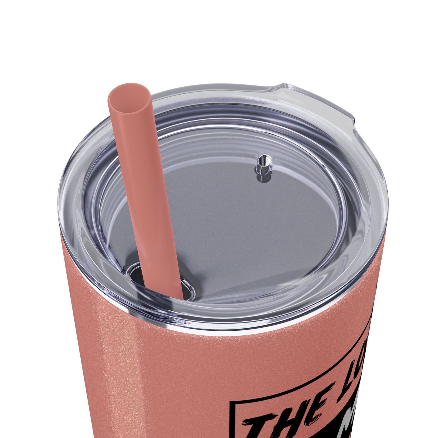 The Lord Is My Shepherd Skinny Tumbler with Straw, 20oz