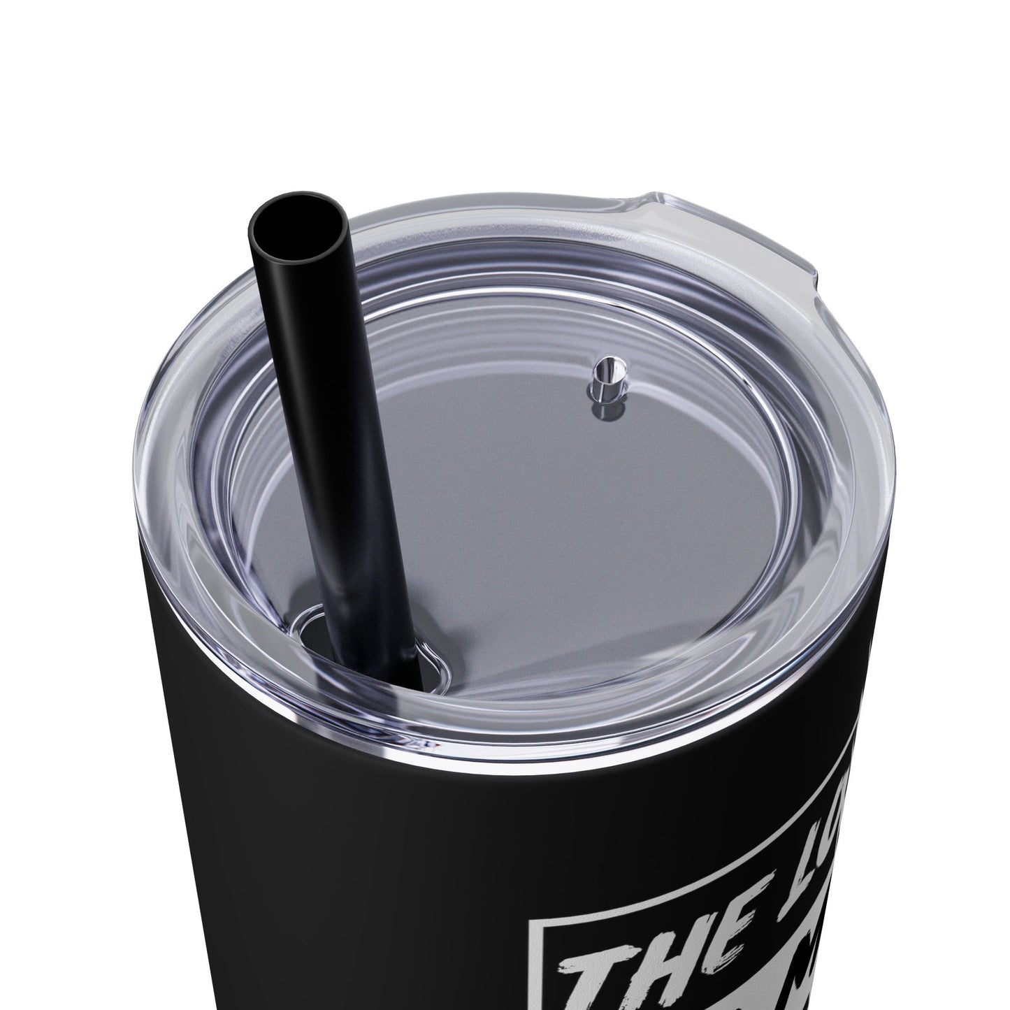 The Lord Is My Shepherd Skinny Tumbler with Straw, 20oz