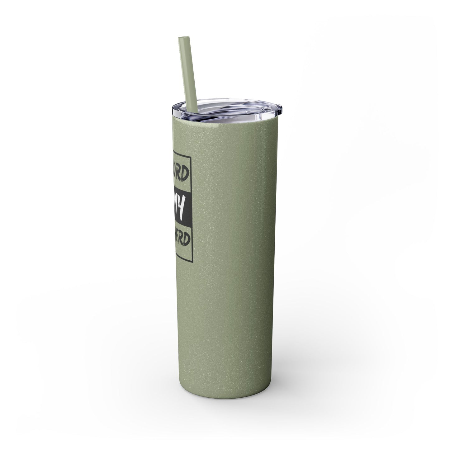 The Lord Is My Shepherd Skinny Tumbler with Straw, 20oz