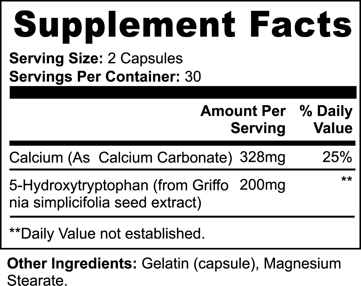 5-HTP Supplement 200mg - Mood Support & Sleep Aid by Wellness Shine