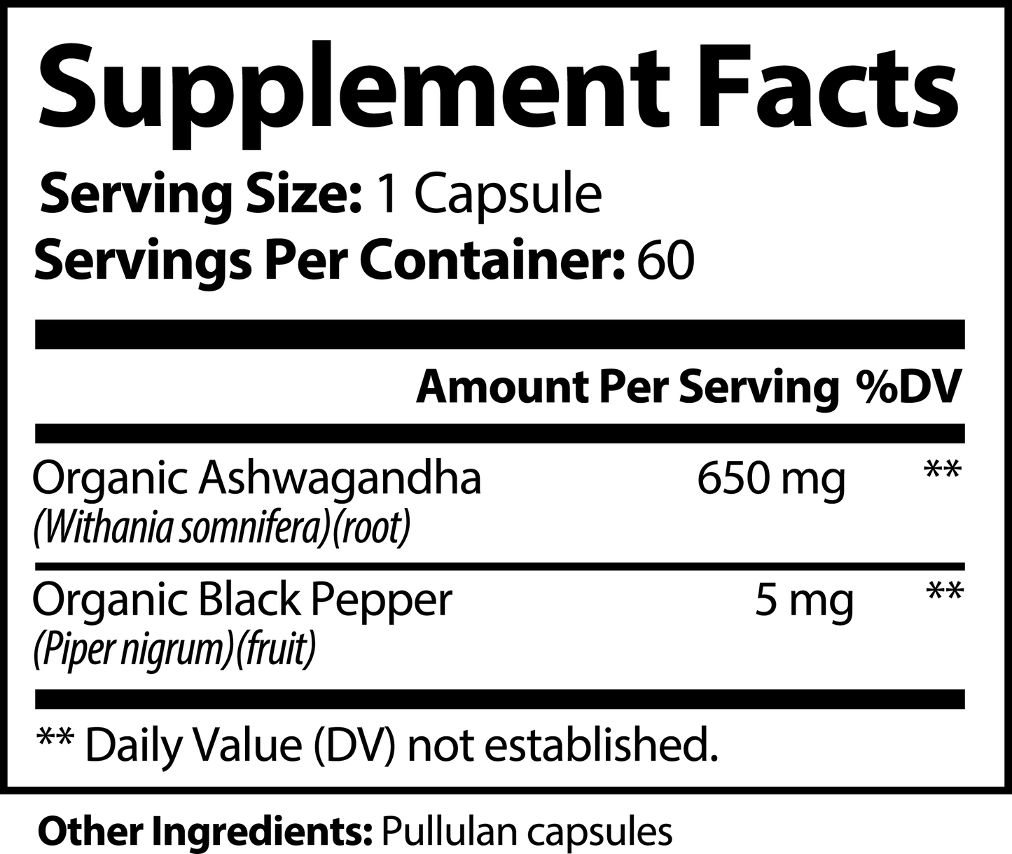 Ashwagandha & Black Pepper – Adaptogen Stress Calmer by Wellness Shine
