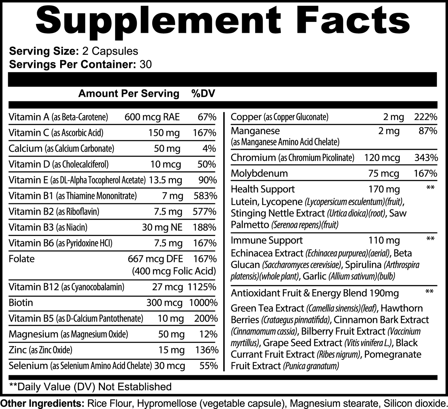 Complete Multivitamin – Immune System Support Supplement by Wellness Shine