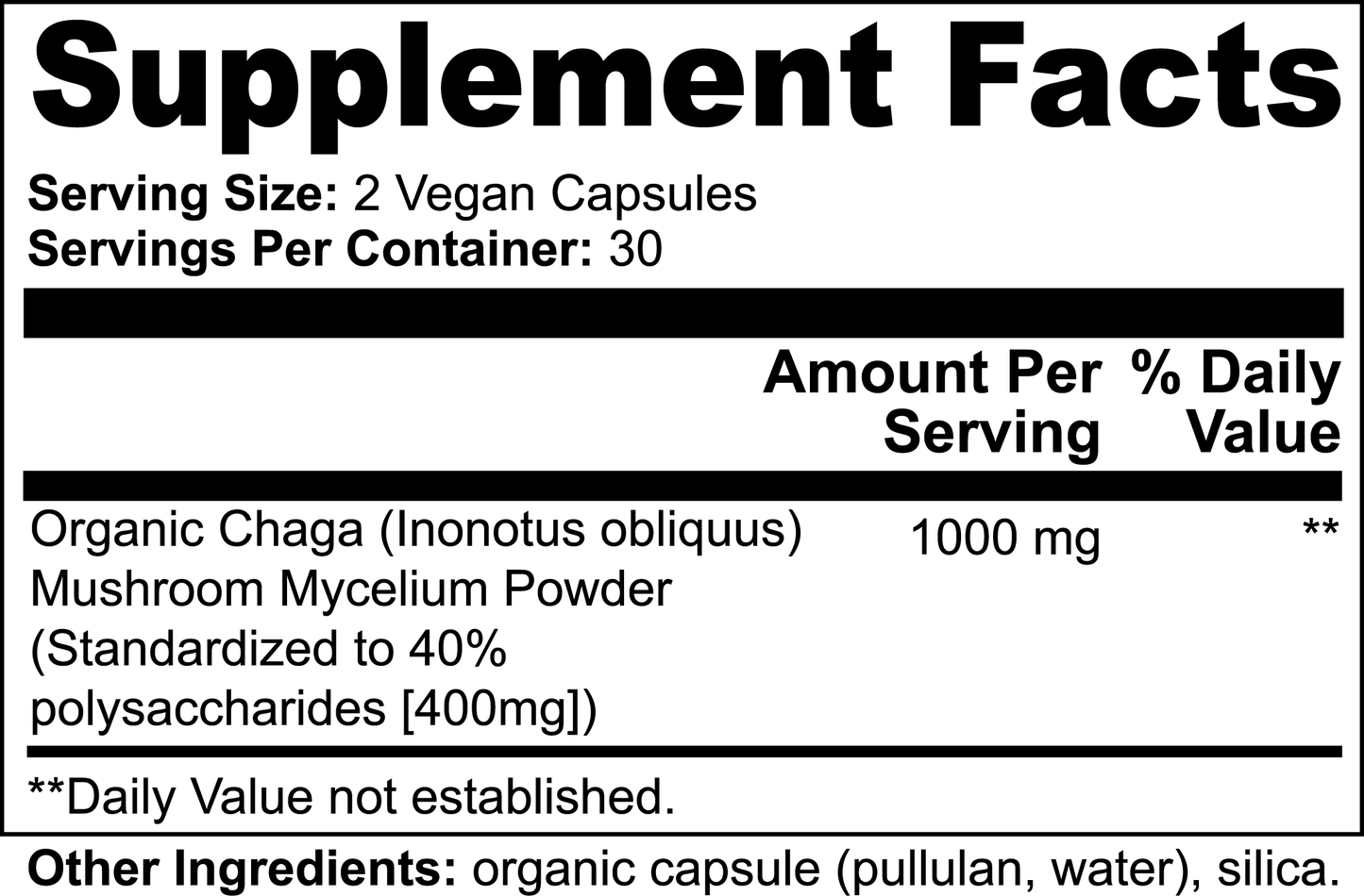 Chaga Mushroom – Antioxidant & Gut Health Support by Wellness Shine
