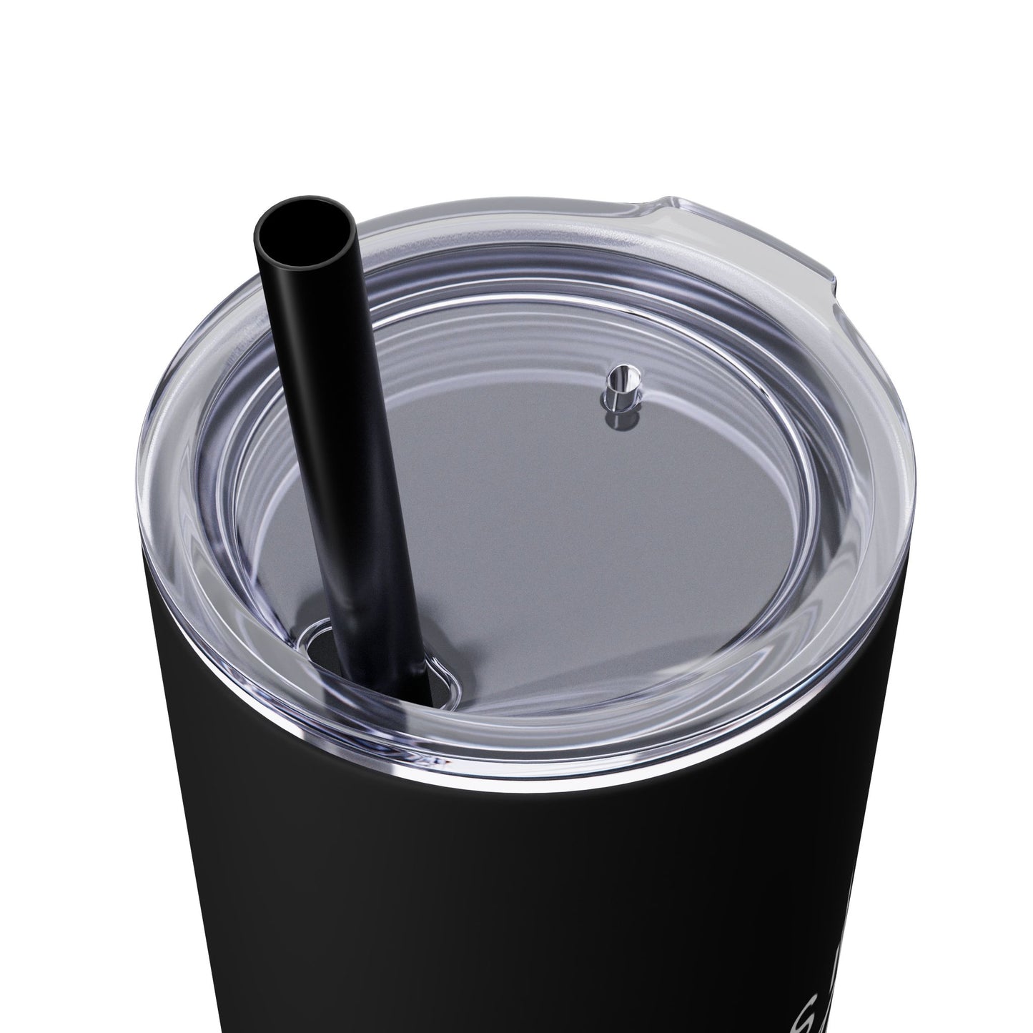 Jesus Is Enough Skinny Tumbler with Straw, 20oz