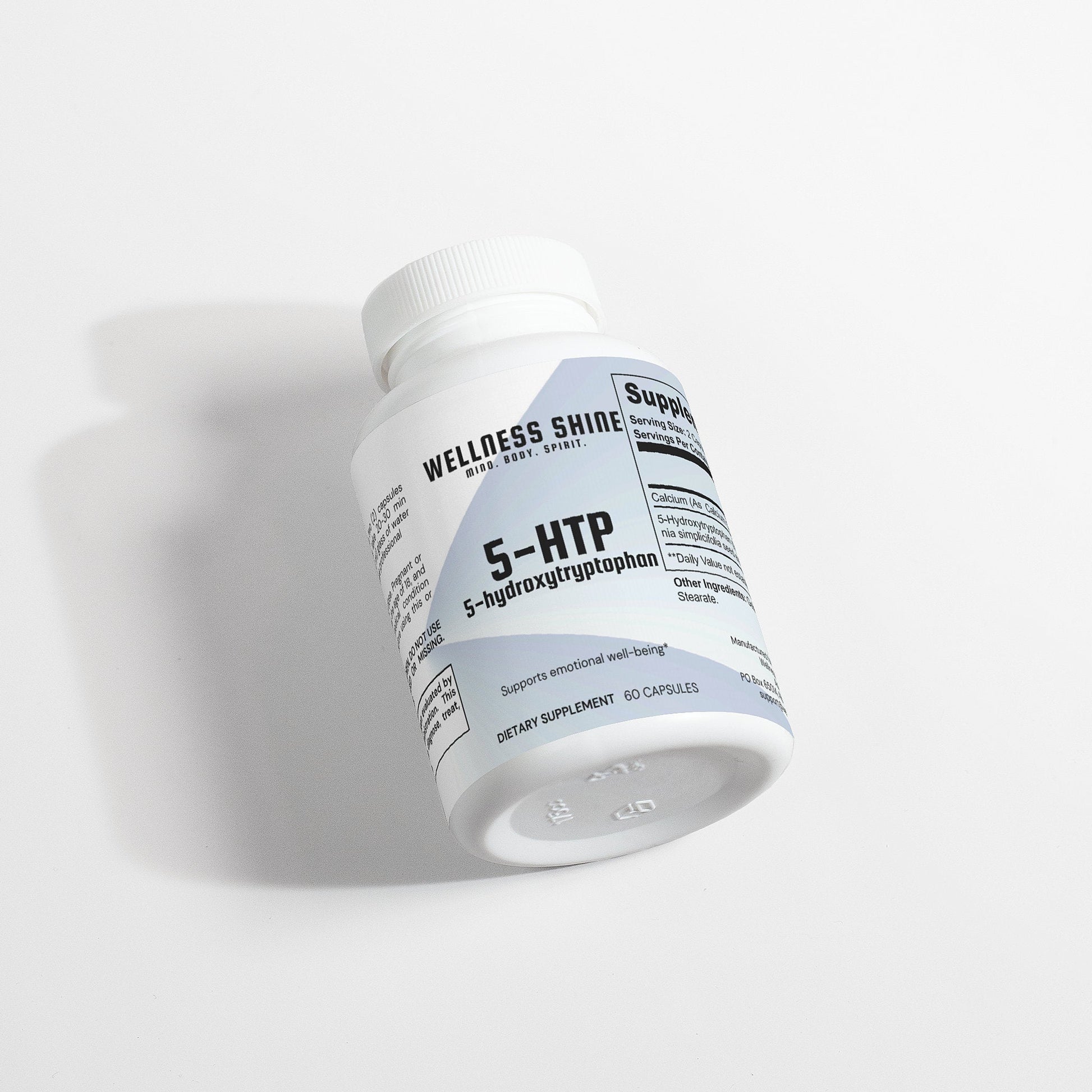 5 - HTP Supplement 200mg - Mood Support & Sleep Aid by Wellness Shine - Wellness Shine