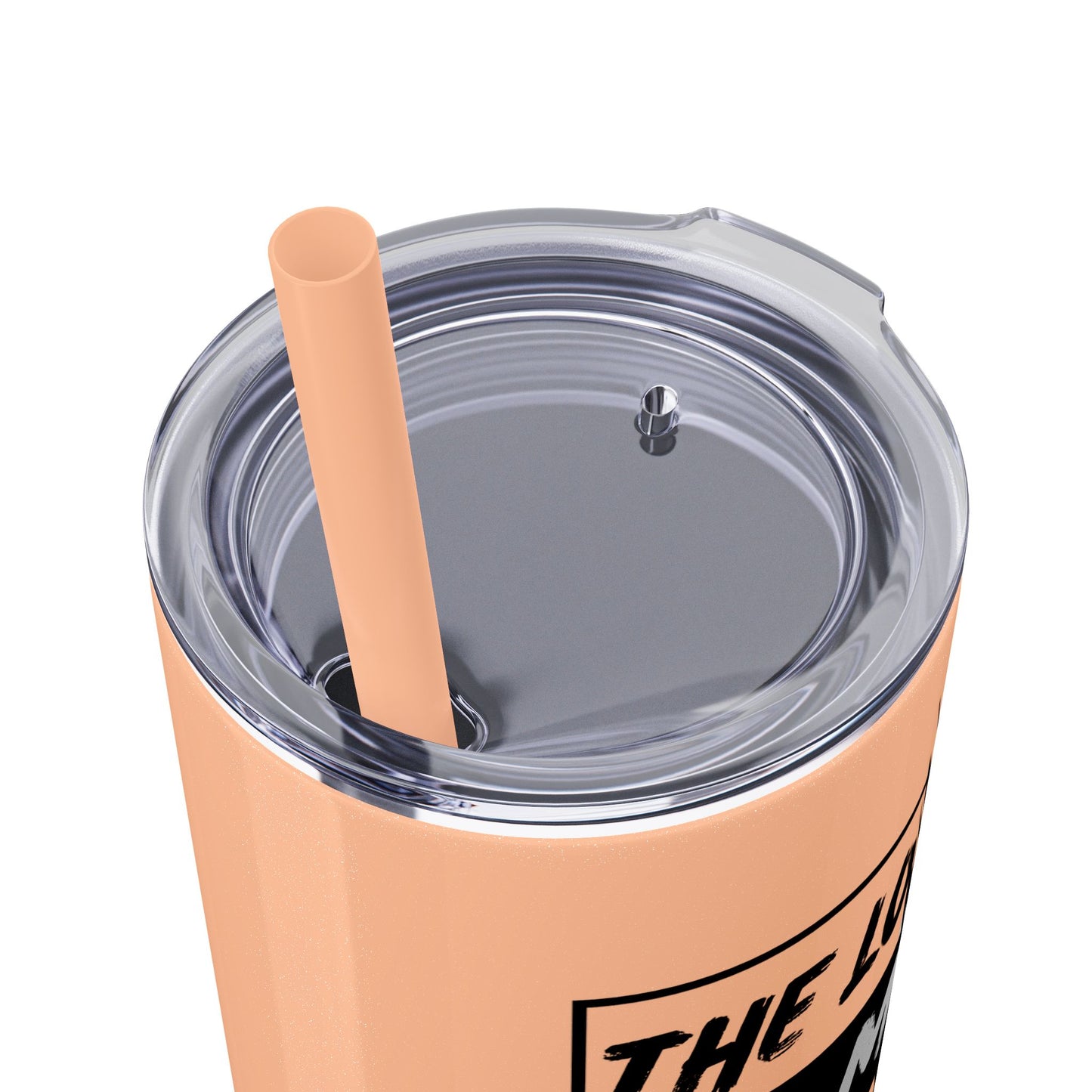 The Lord Is My Shepherd Skinny Tumbler with Straw, 20oz
