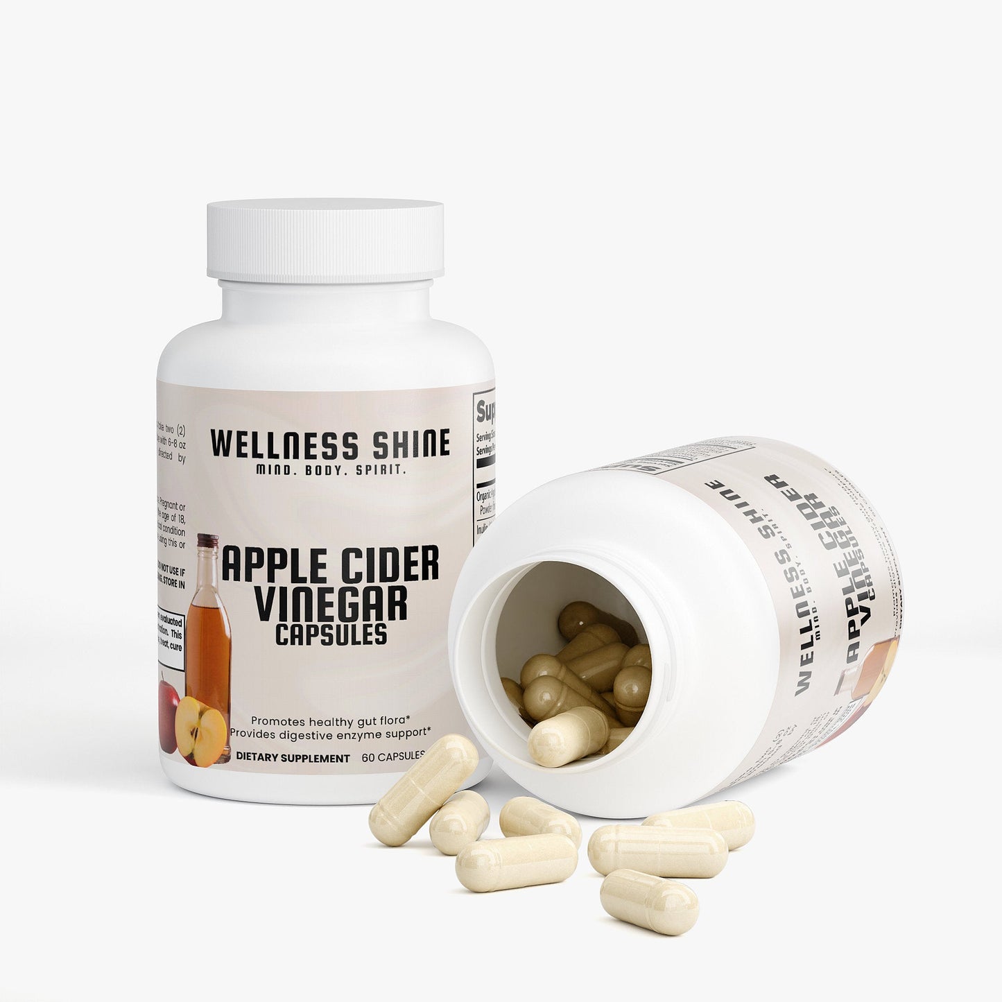 Apple Cider Vinegar Capsules – Metabolism & Gut Health Support by Wellness Shine - Wellness Shine