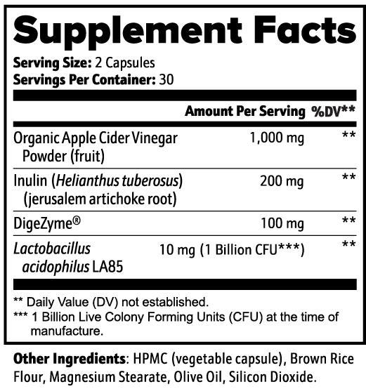 Apple Cider Vinegar Capsules – Metabolism & Gut Health Support by Wellness Shine - Wellness Shine