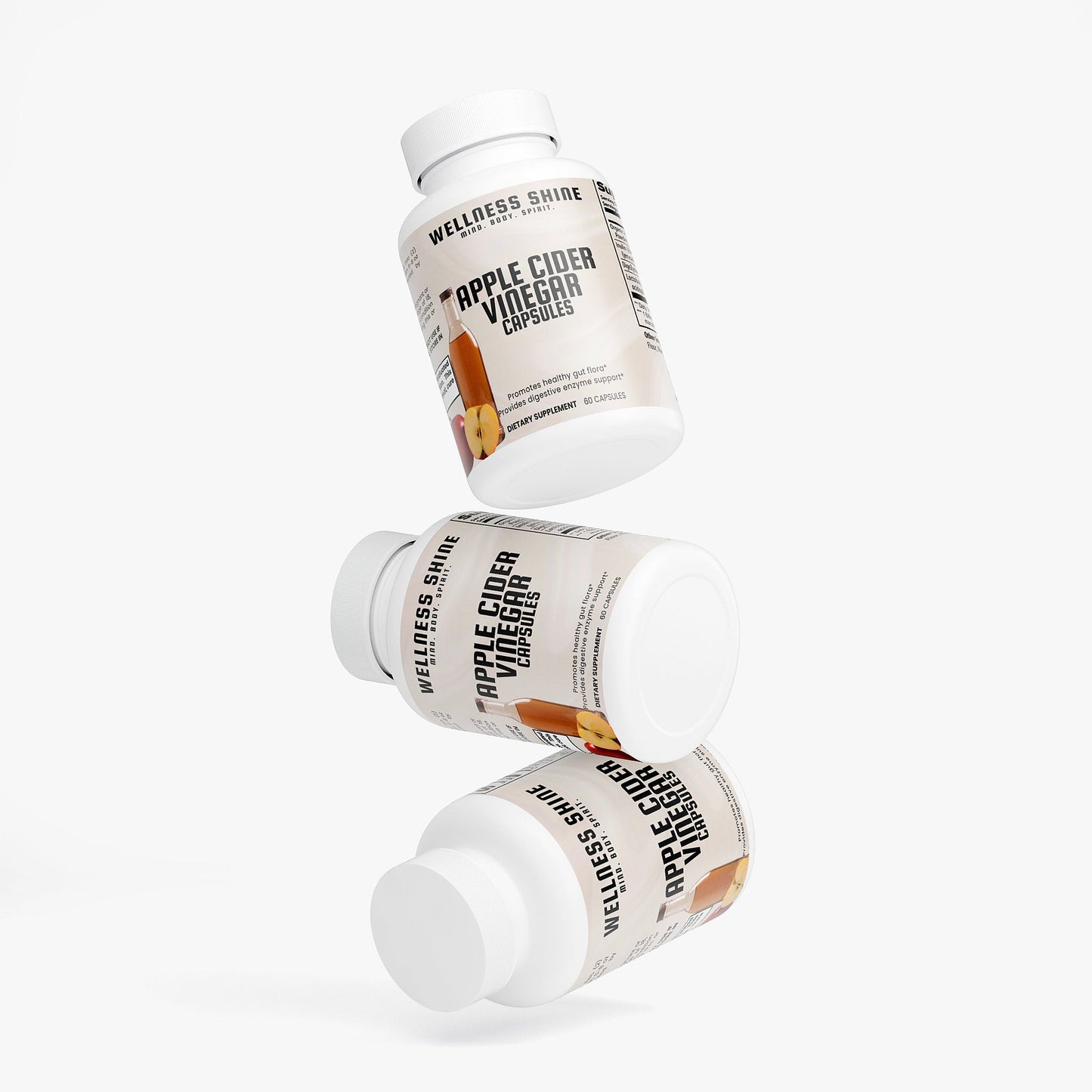 Apple Cider Vinegar Capsules – Metabolism & Gut Health Support by Wellness Shine - Wellness Shine