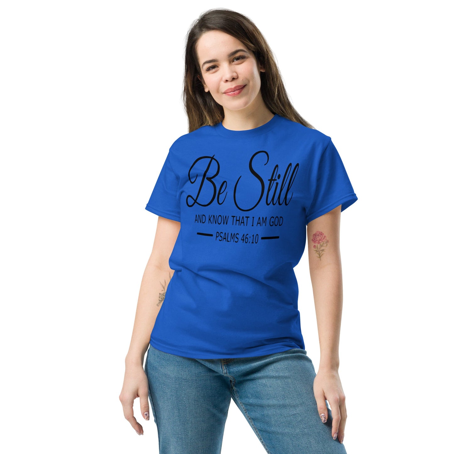 Be Still Christian Shirt, Bible Versed Tee, Gift - Christianity, Christianity Apparel, Jesus - Christian, Christianity Faith Shirt - Wellness Shine
