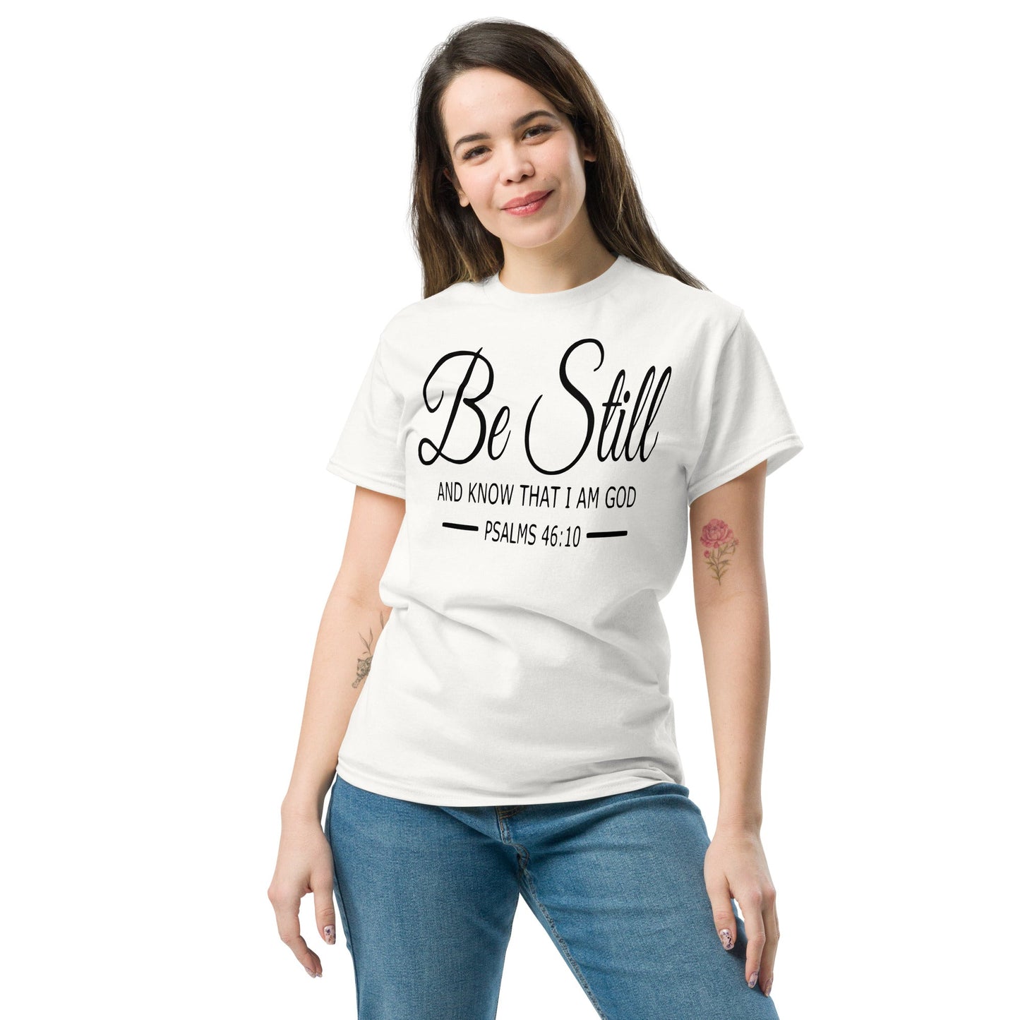 Be Still Christian Shirt, Bible Versed Tee, Gift - Christianity, Christianity Apparel, Jesus - Christian, Christianity Faith Shirt - Wellness Shine