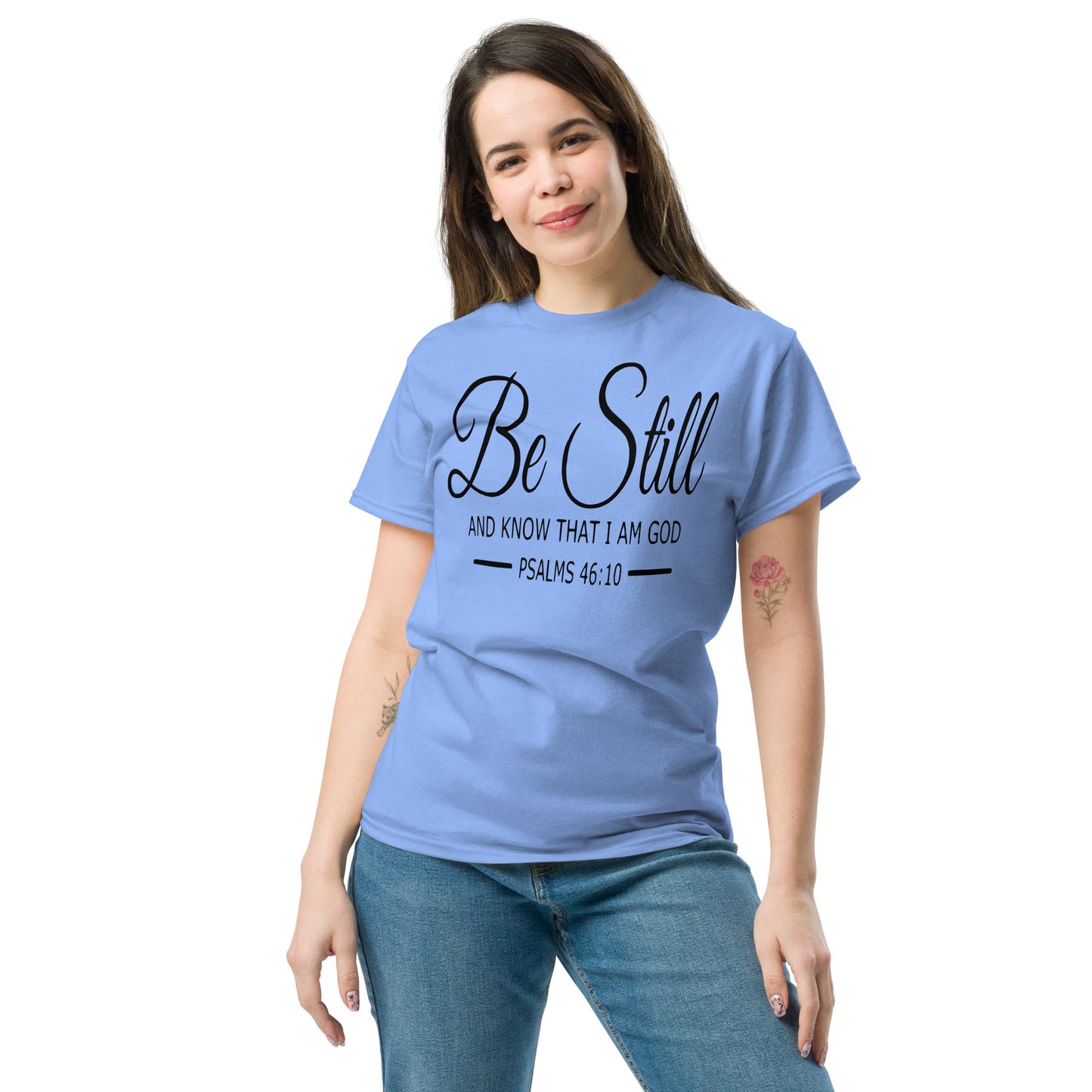 Be Still Christian Shirt, Bible Versed Tee, Gift - Christianity, Christianity Apparel, Jesus - Christian, Christianity Faith Shirt - Wellness Shine