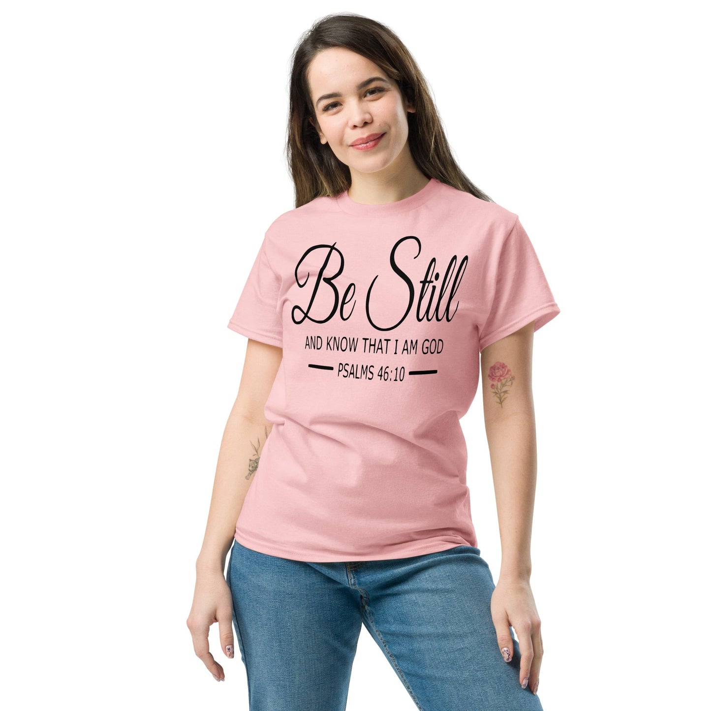 Be Still Christian Shirt, Bible Versed Tee, Gift - Christianity, Christianity Apparel, Jesus - Christian, Christianity Faith Shirt - Wellness Shine