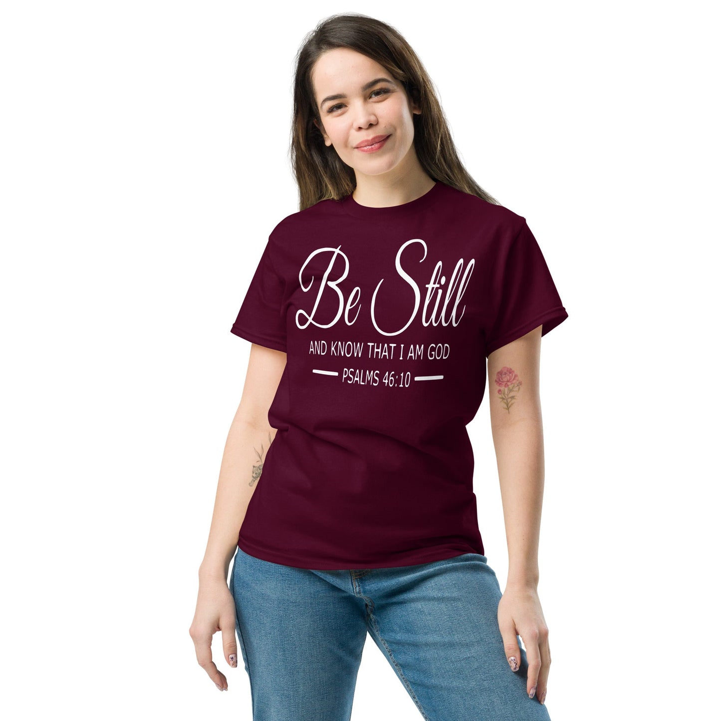Be Still Christian Shirt, Bible Versed Tee, Gift - Christianity, Christianity Apparel, Jesus - Christian, Christianity Faith Shirt - Wellness Shine