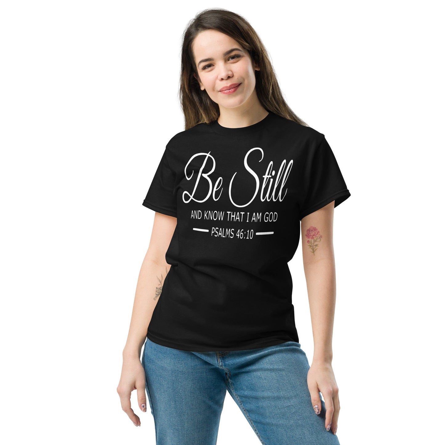 Be Still Christian Shirt, Bible Versed Tee, Gift - Christianity, Christianity Apparel, Jesus - Christian, Christianity Faith Shirt - Wellness Shine