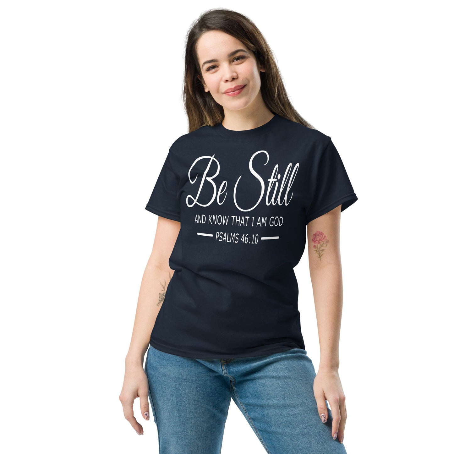 Be Still Christian Shirt, Bible Versed Tee, Gift - Christianity, Christianity Apparel, Jesus - Christian, Christianity Faith Shirt - Wellness Shine