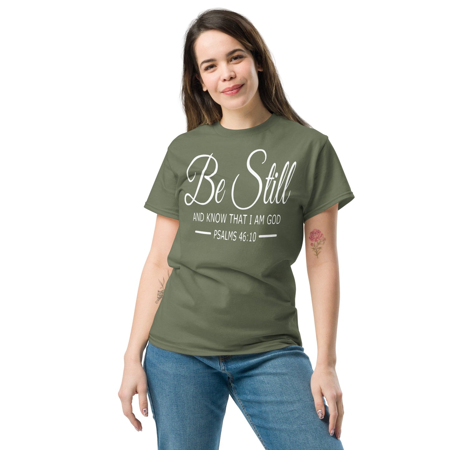 Be Still Christian Shirt, Bible Versed Tee, Gift - Christianity, Christianity Apparel, Jesus - Christian, Christianity Faith Shirt - Wellness Shine
