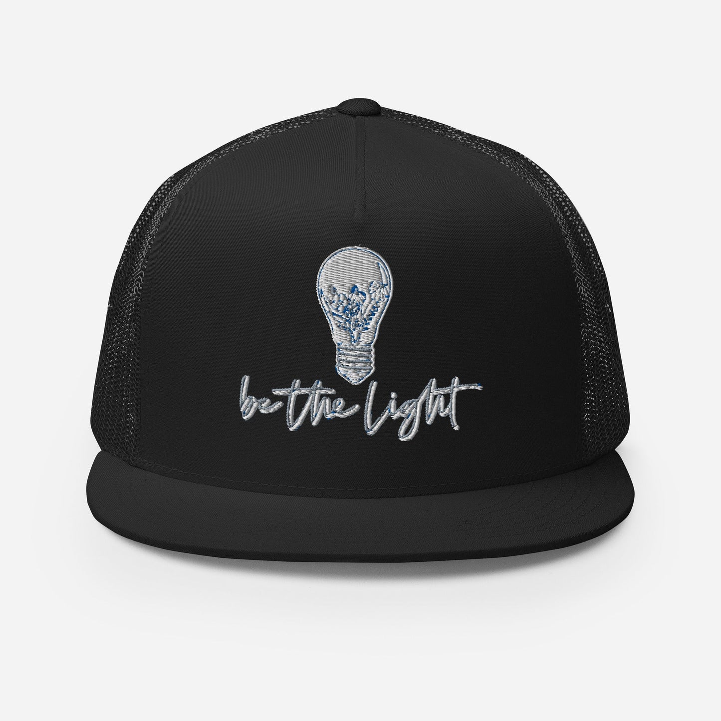 "Be the Light" Christian Hat, Bible Verse Hat, Yupoong 6006 Trucker Cap - Wellness Shine