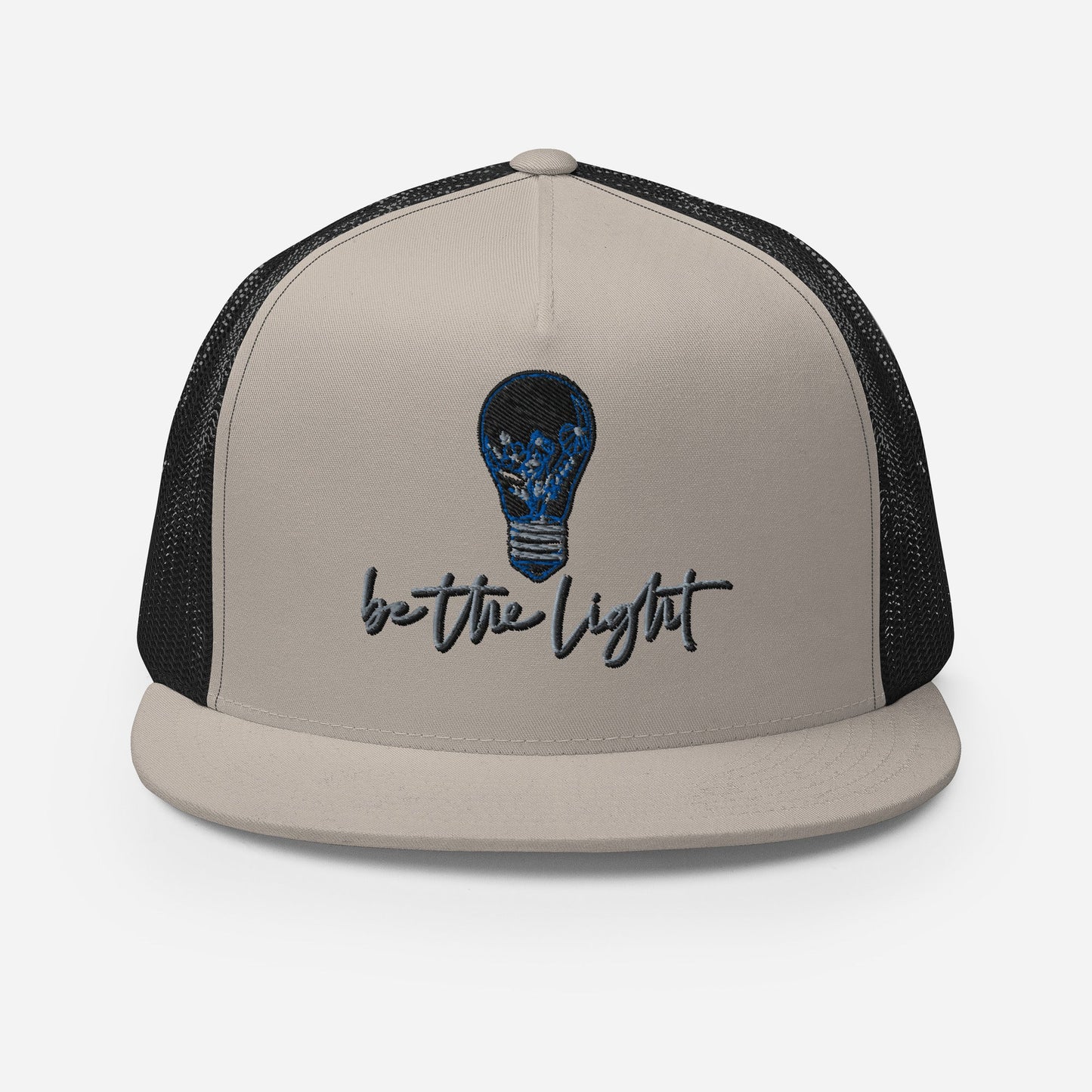 "Be the Light" Christian Hat, Bible Verse Hat, Yupoong 6006 Trucker Cap - Wellness Shine