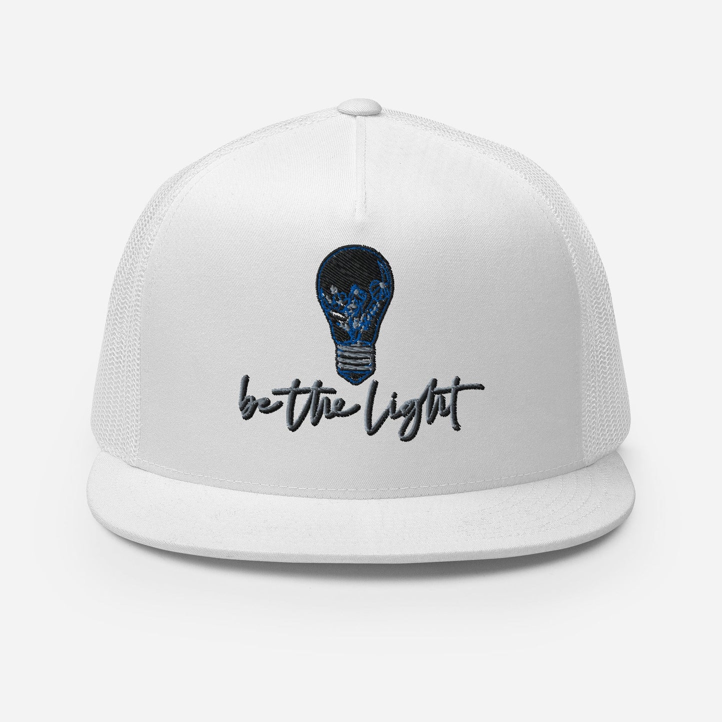 "Be the Light" Christian Hat, Bible Verse Hat, Yupoong 6006 Trucker Cap - Wellness Shine