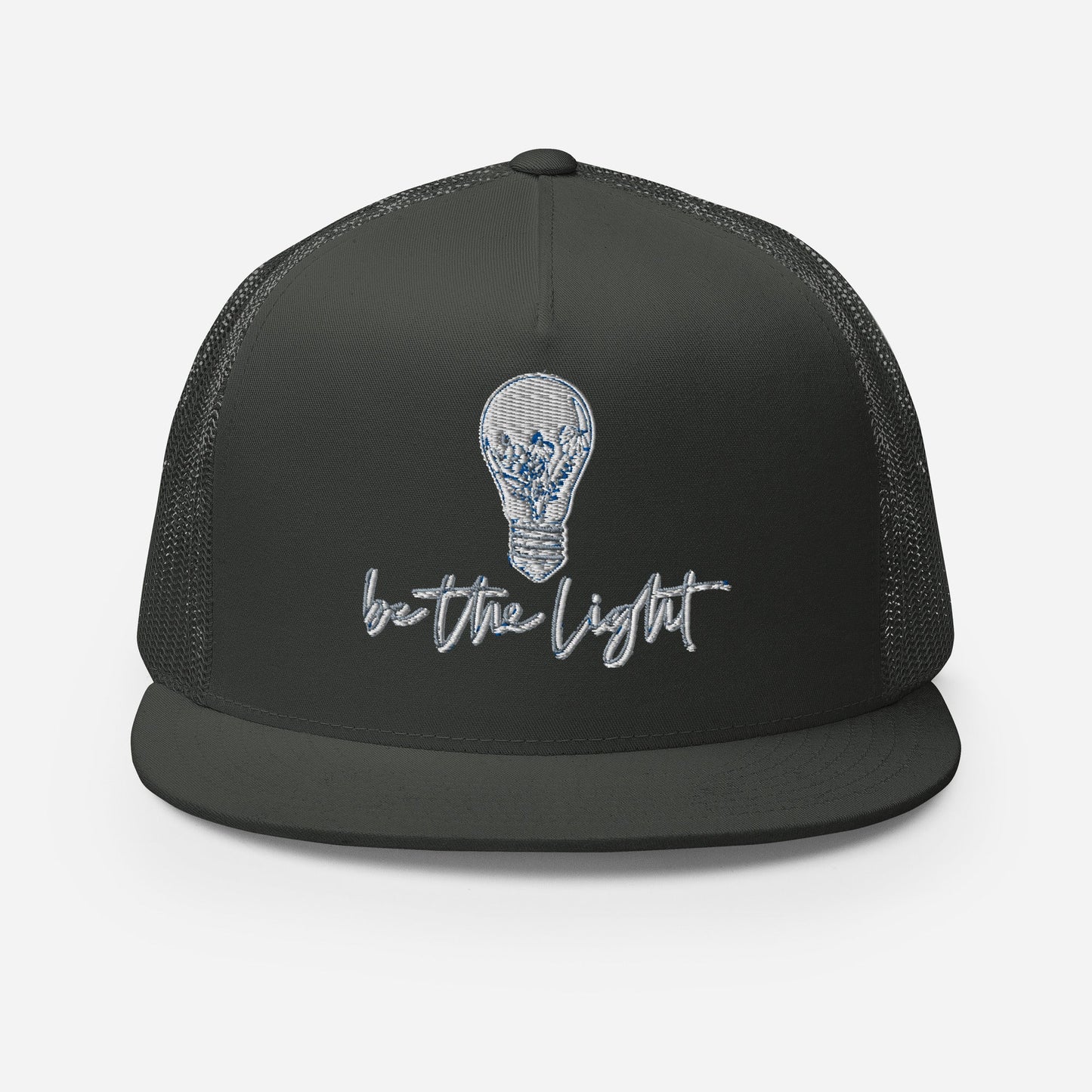 "Be the Light" Christian Hat, Bible Verse Hat, Yupoong 6006 Trucker Cap - Wellness Shine