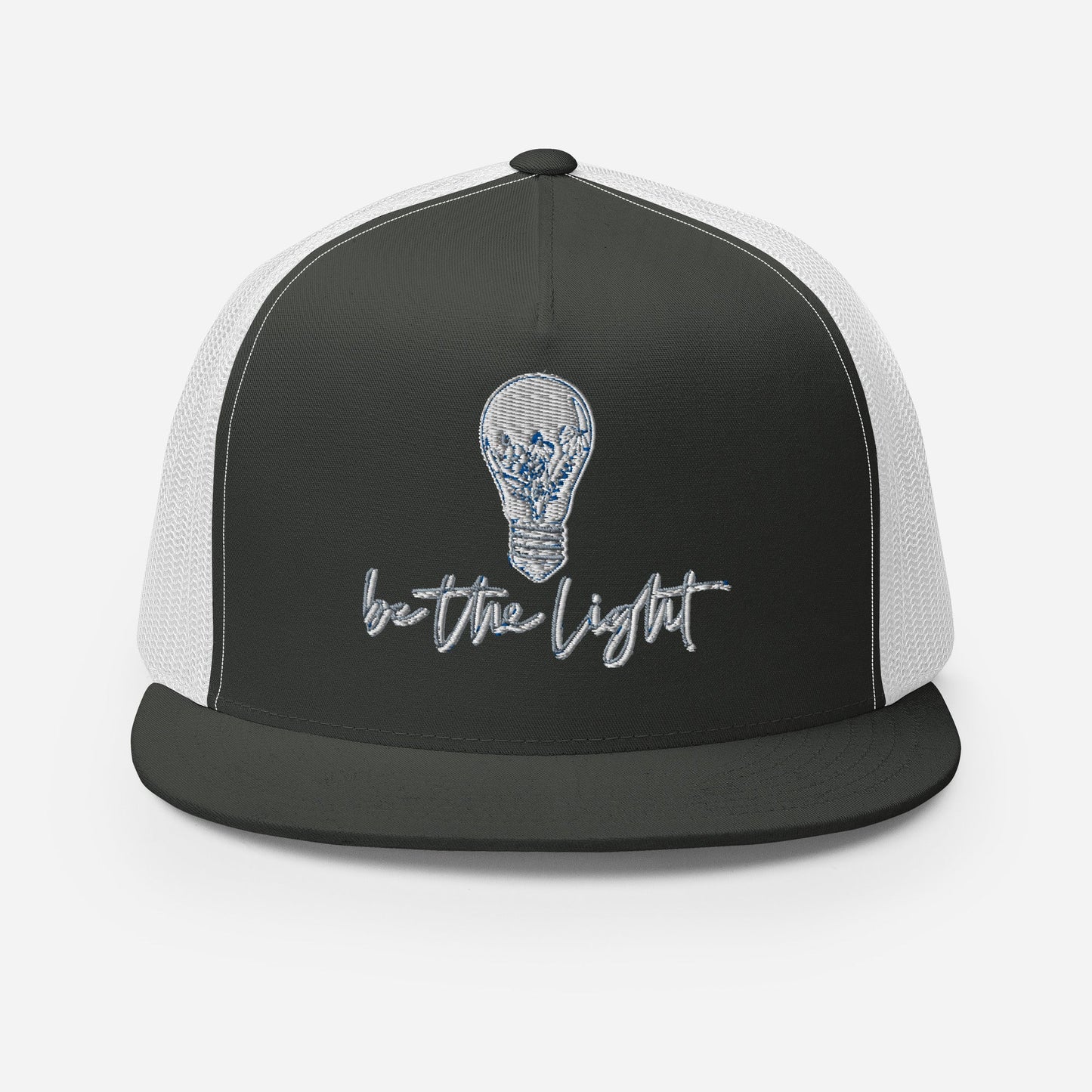 "Be the Light" Christian Hat, Bible Verse Hat, Yupoong 6006 Trucker Cap - Wellness Shine