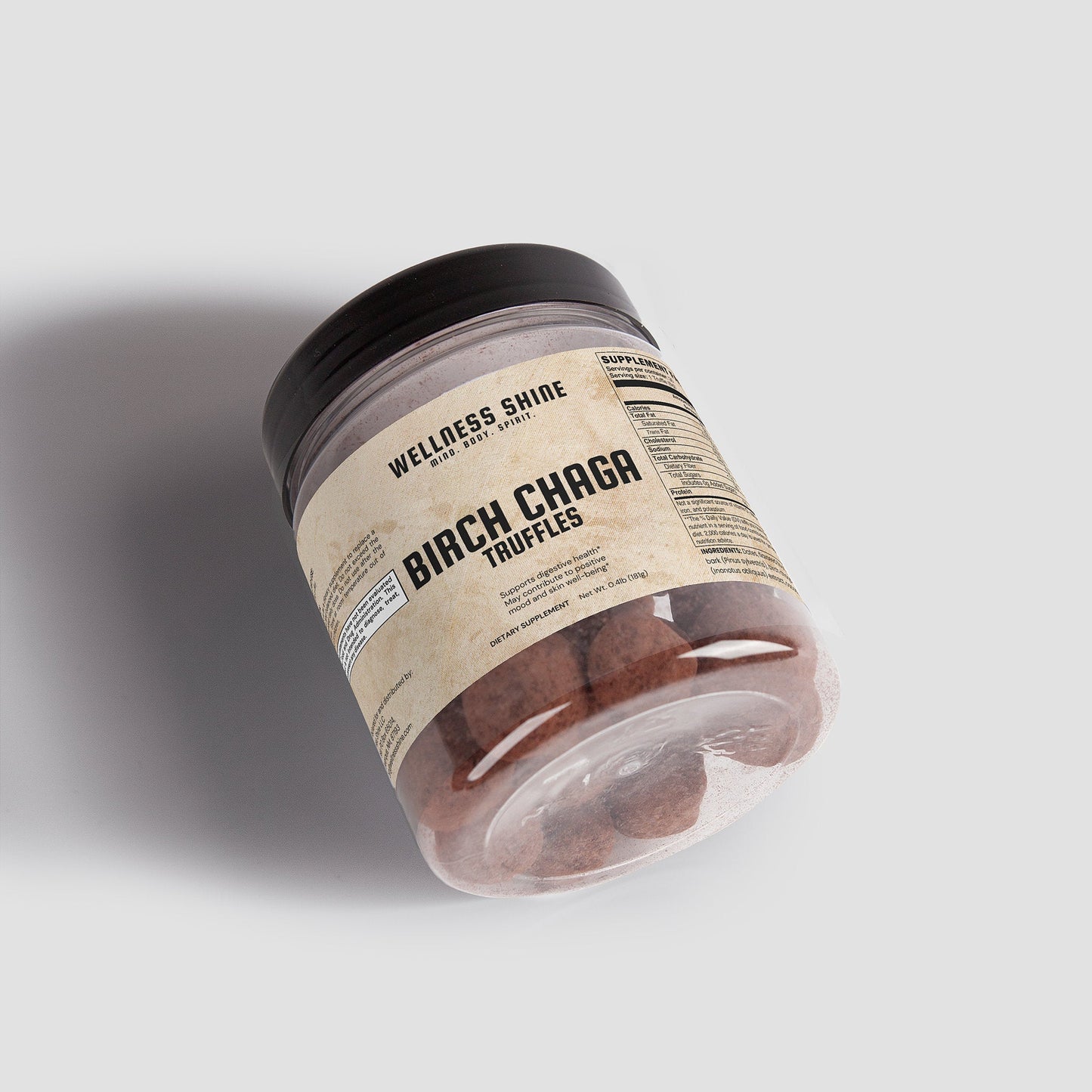 Birch Chaga Truffles – Digestive & Mood Support by Wellness Shine - Wellness Shine