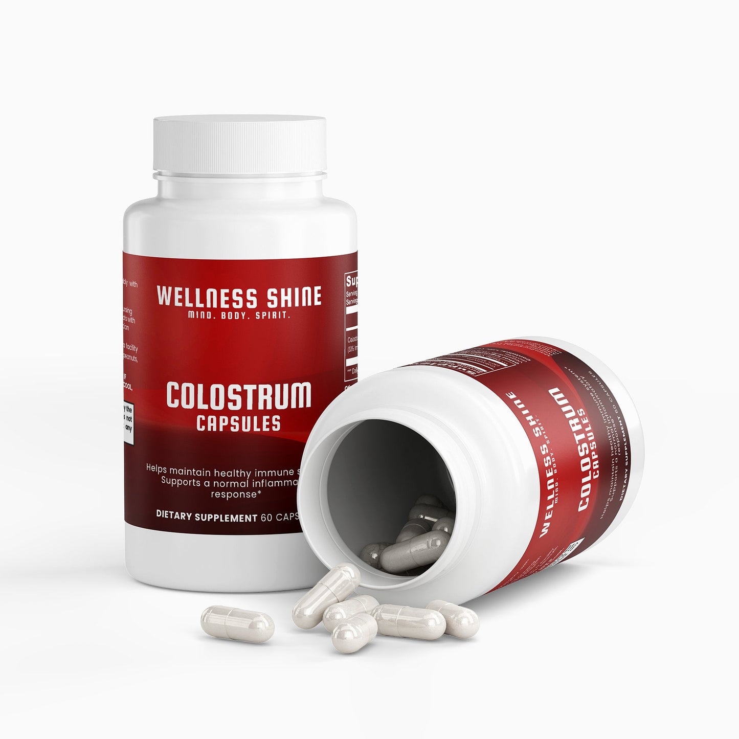 Colostrum Capsules – Immune System Support Supplement by Wellness Shine - Wellness Shine