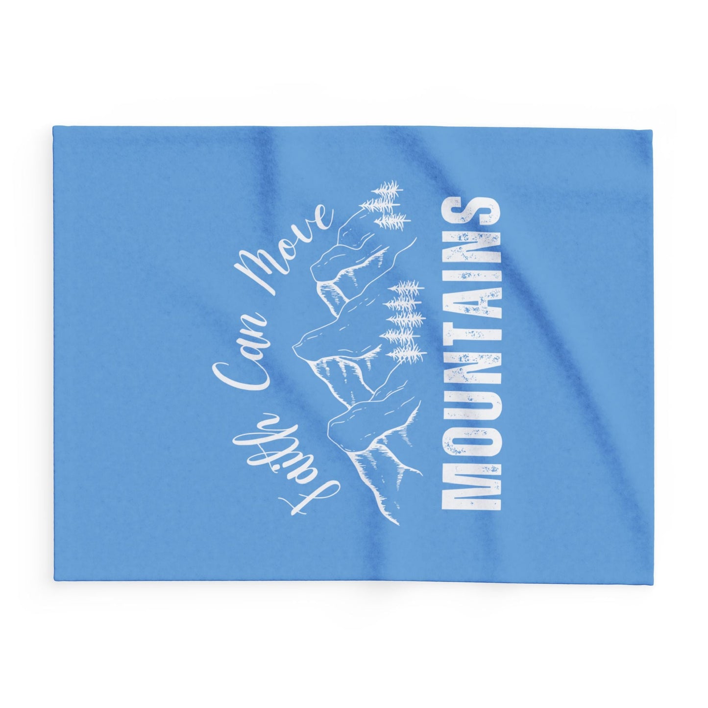 Faith Can Move Mountains Fleece Blanket - Wellness Shine