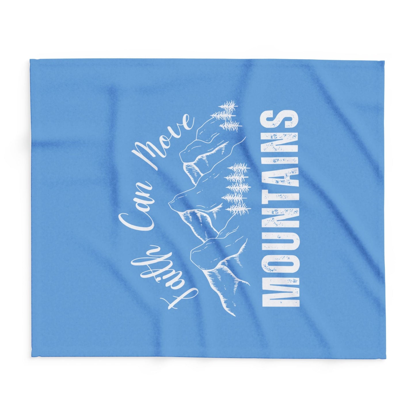 Faith Can Move Mountains Fleece Blanket - Wellness Shine