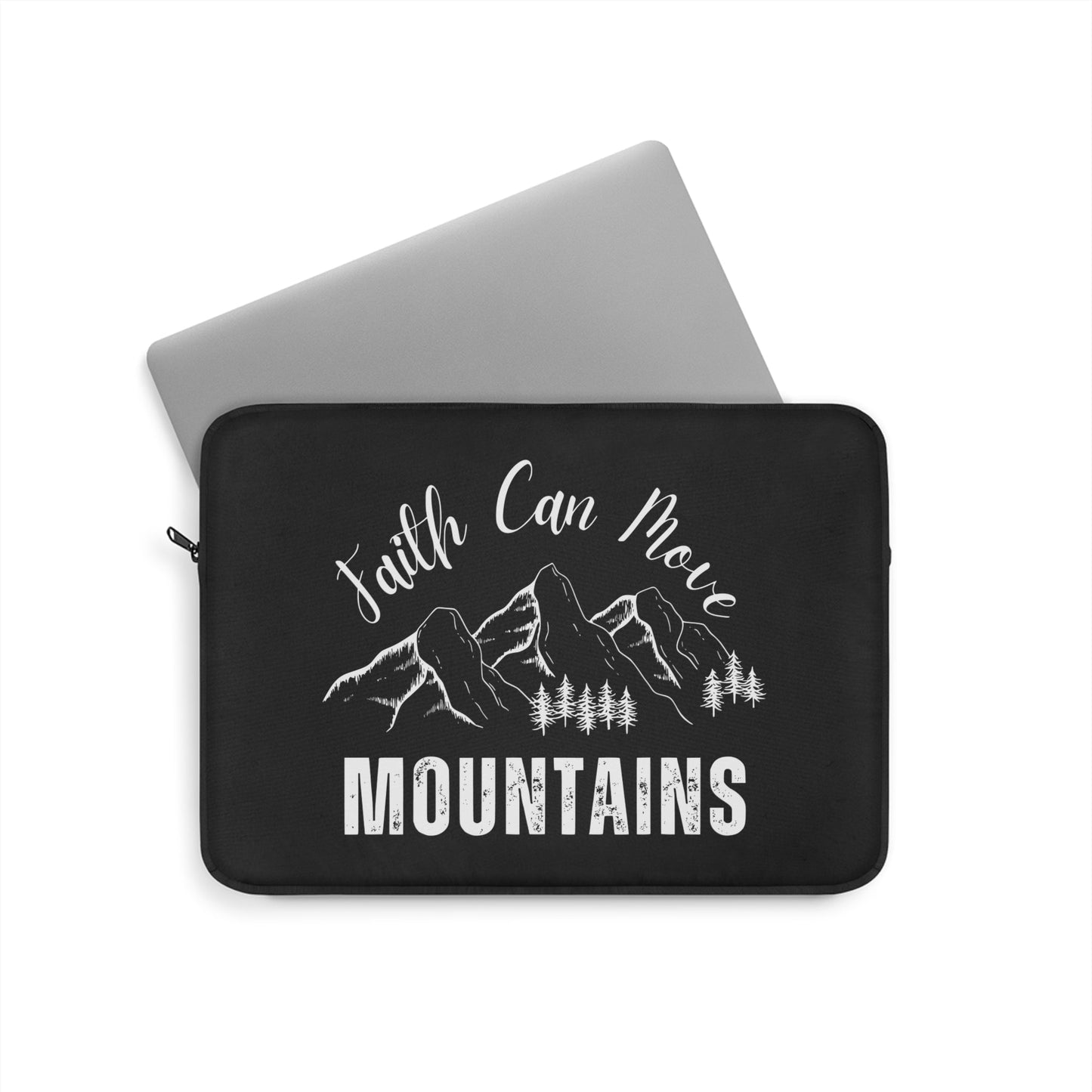 Faith Can Move Mountains Laptop Sleeve - Wellness Shine