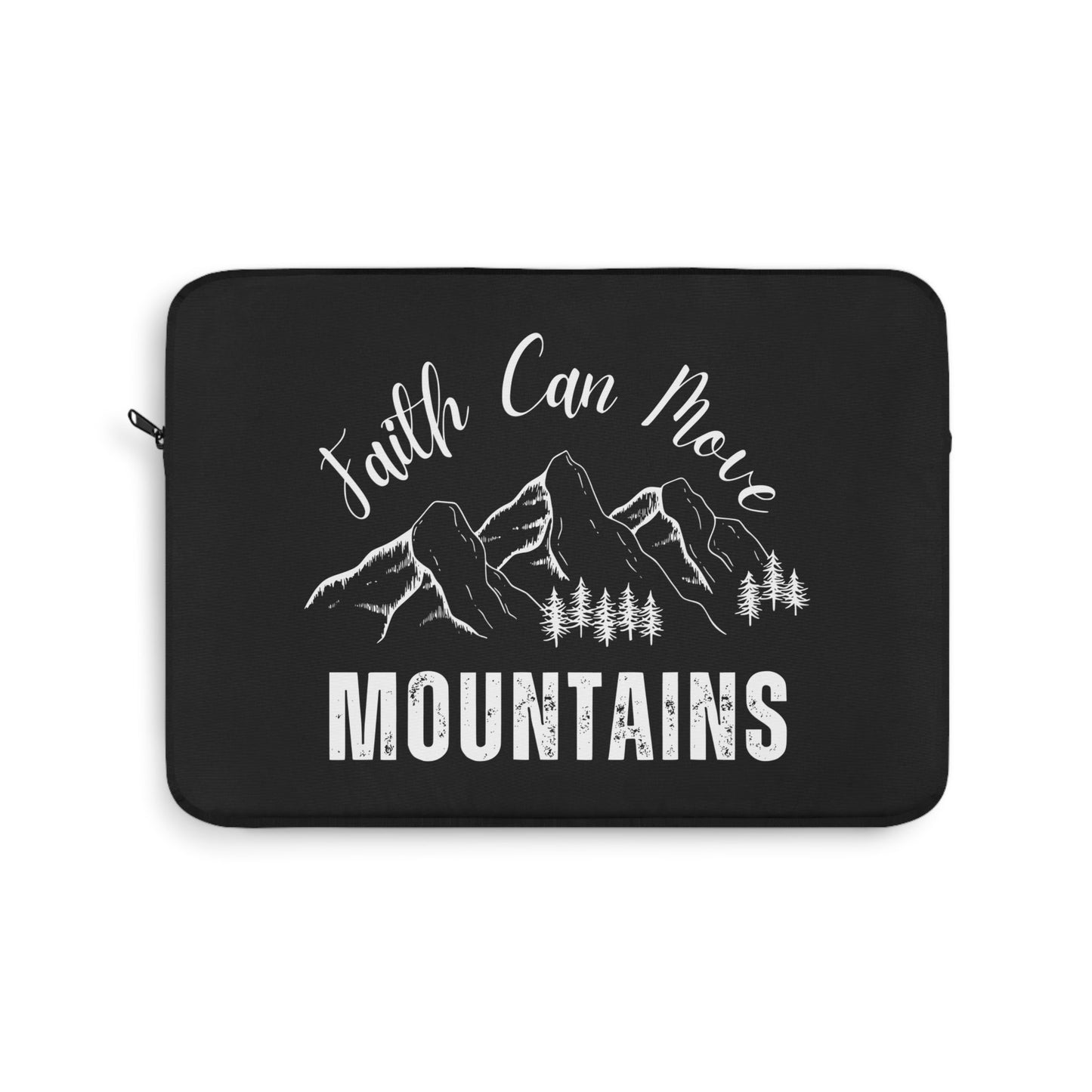 Faith Can Move Mountains Laptop Sleeve - Wellness Shine