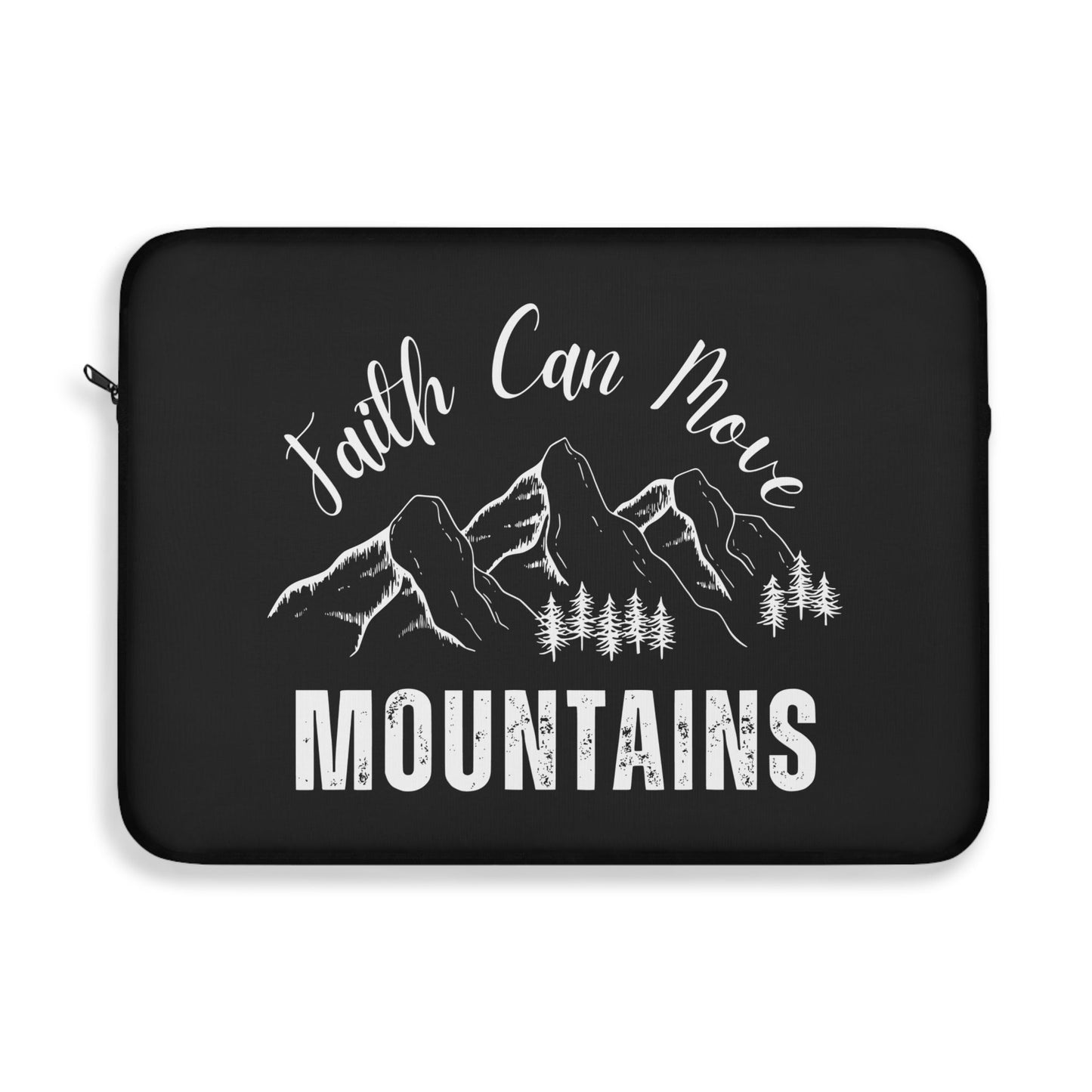 Faith Can Move Mountains Laptop Sleeve - Wellness Shine