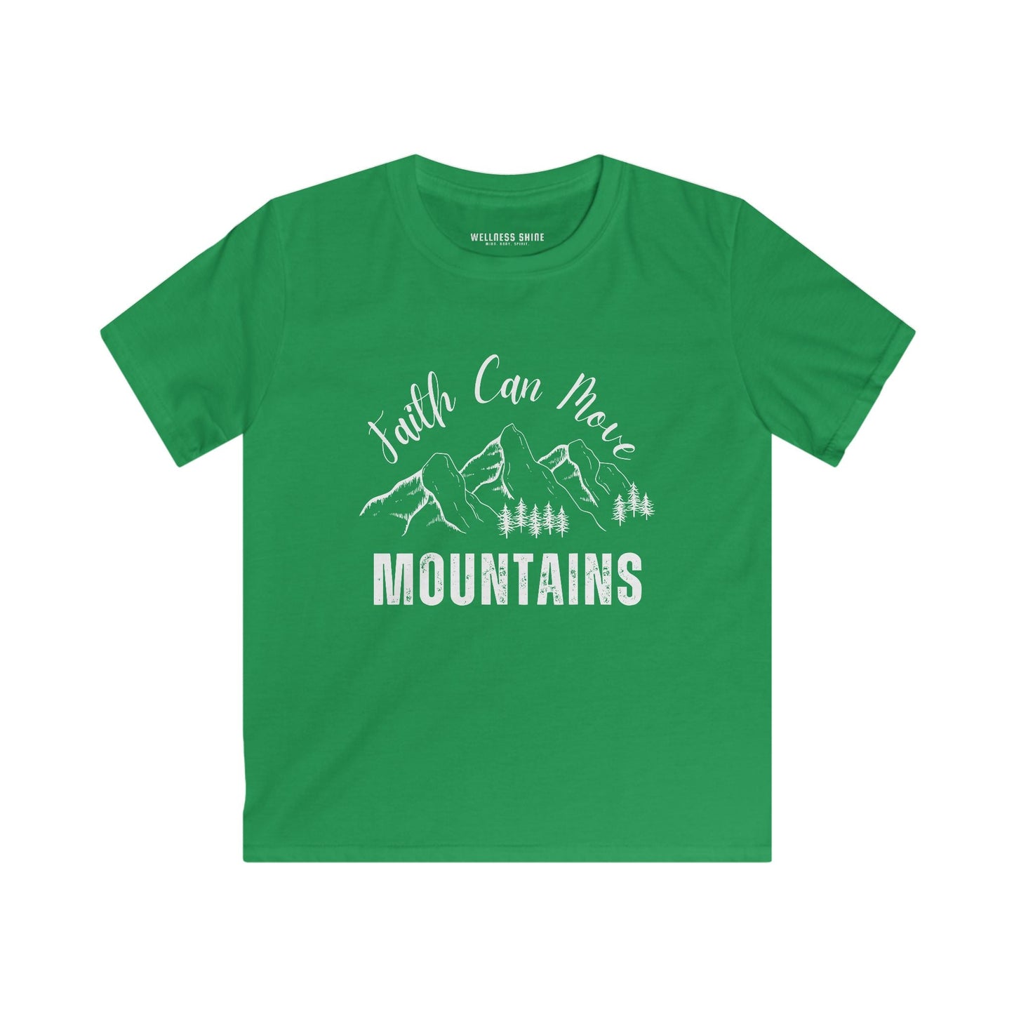 Faith Can Move Mountains Tee for Kids - Wellness Shine