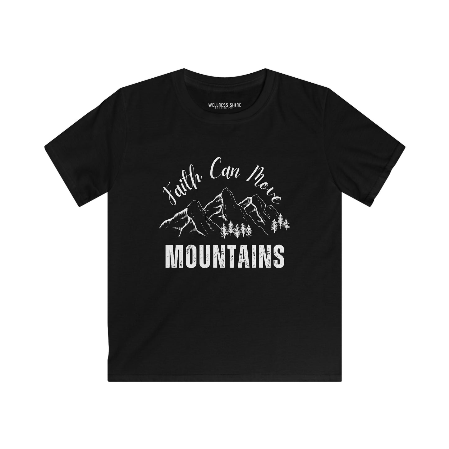 Faith Can Move Mountains Tee for Kids - Wellness Shine