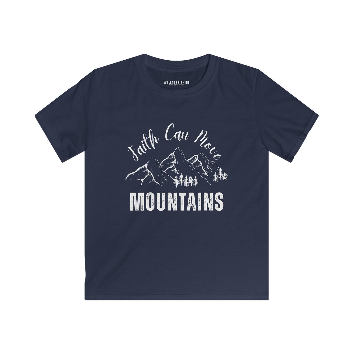 Faith Can Move Mountains Tee for Kids - Wellness Shine