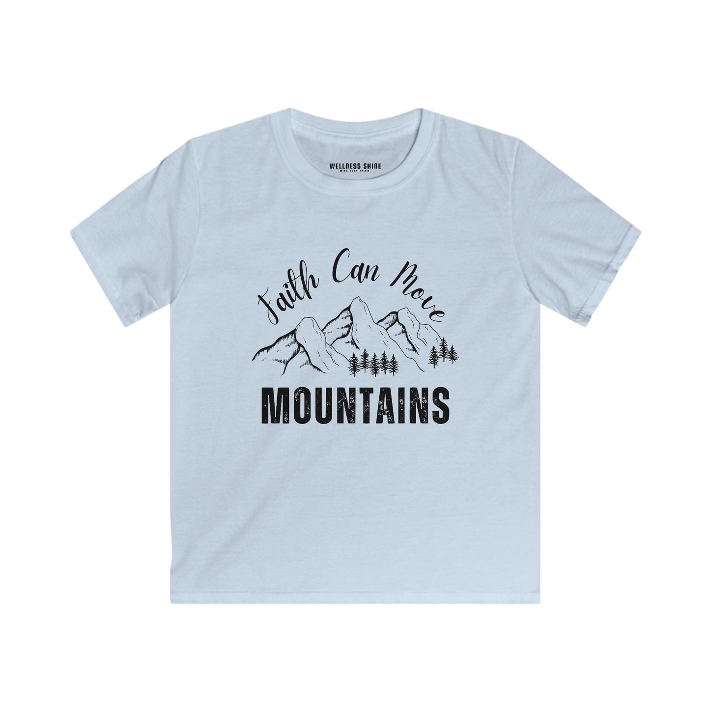 Faith Can Move Mountains Tee for Kids - Wellness Shine