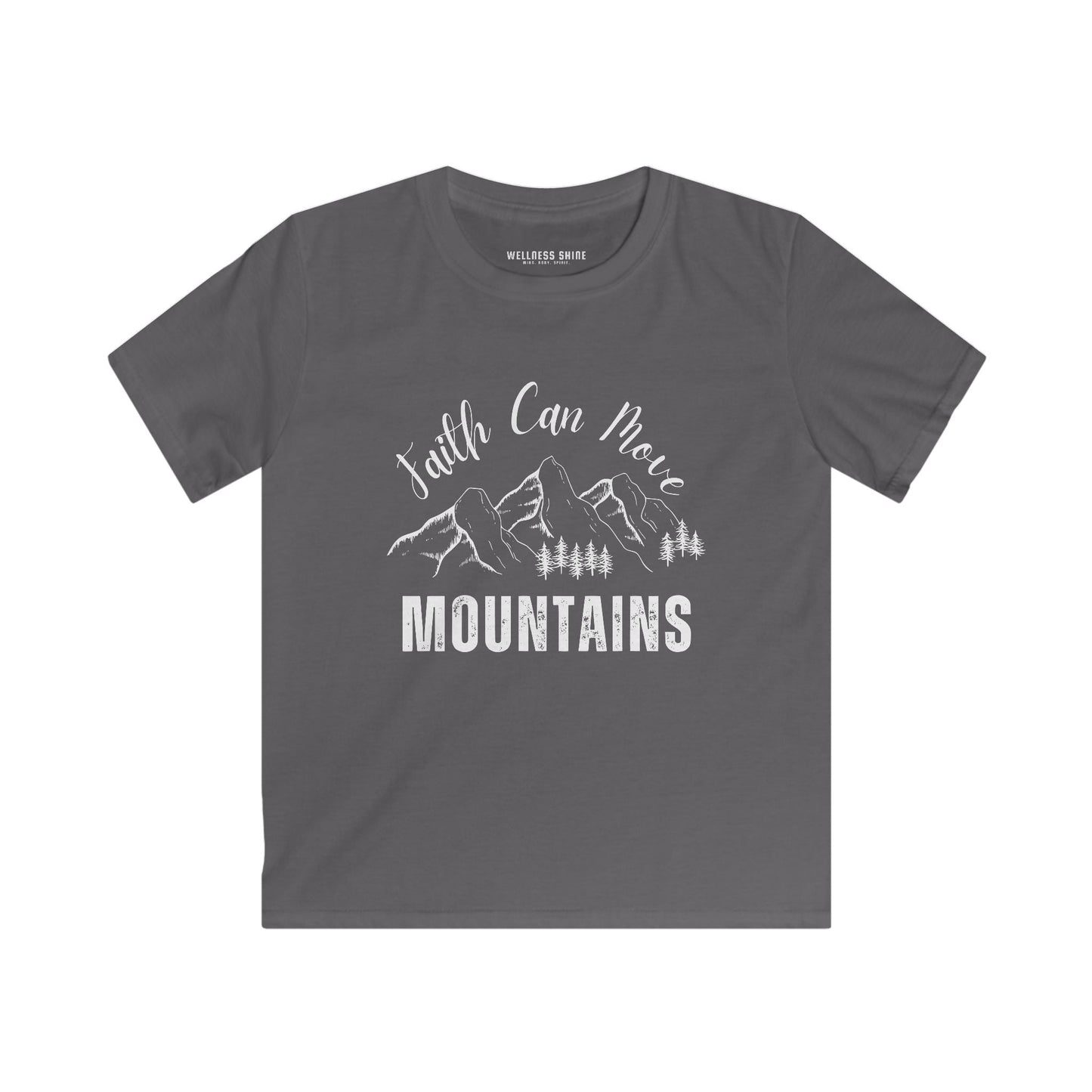 Faith Can Move Mountains Tee for Kids - Wellness Shine