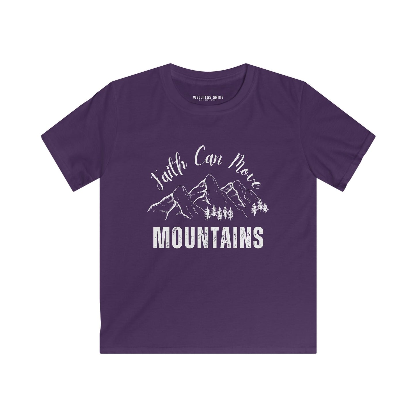 Faith Can Move Mountains Tee for Kids - Wellness Shine