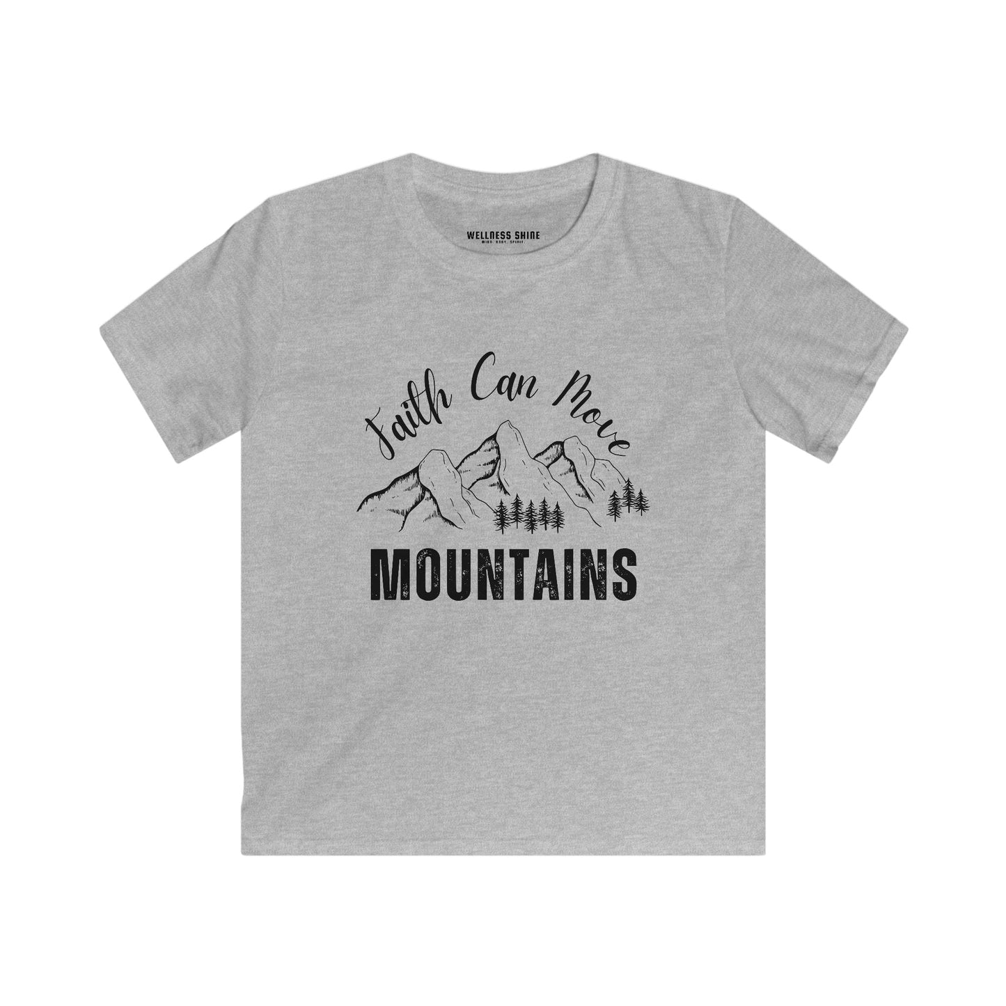 Faith Can Move Mountains Tee for Kids - Wellness Shine