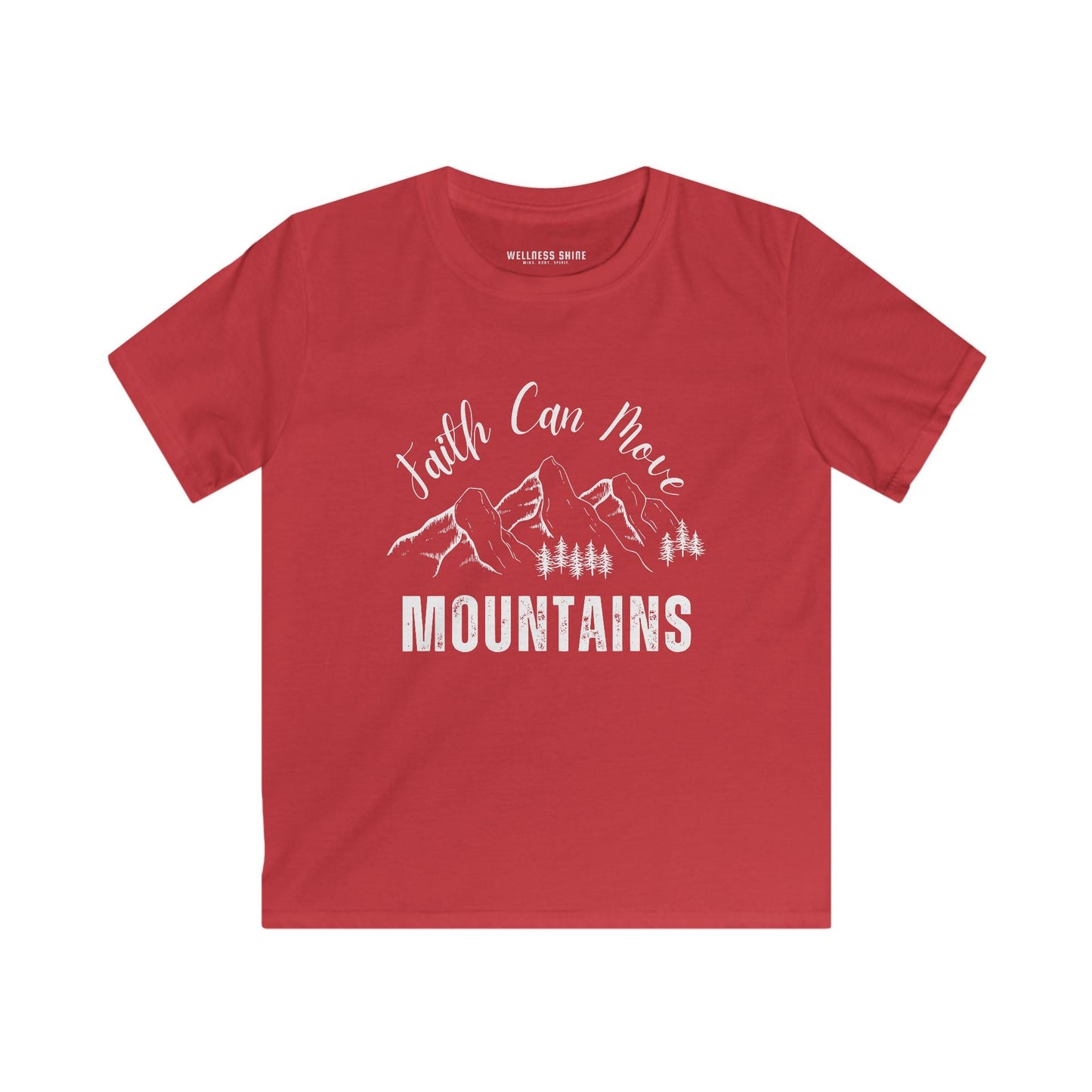 Faith Can Move Mountains Tee for Kids - Wellness Shine