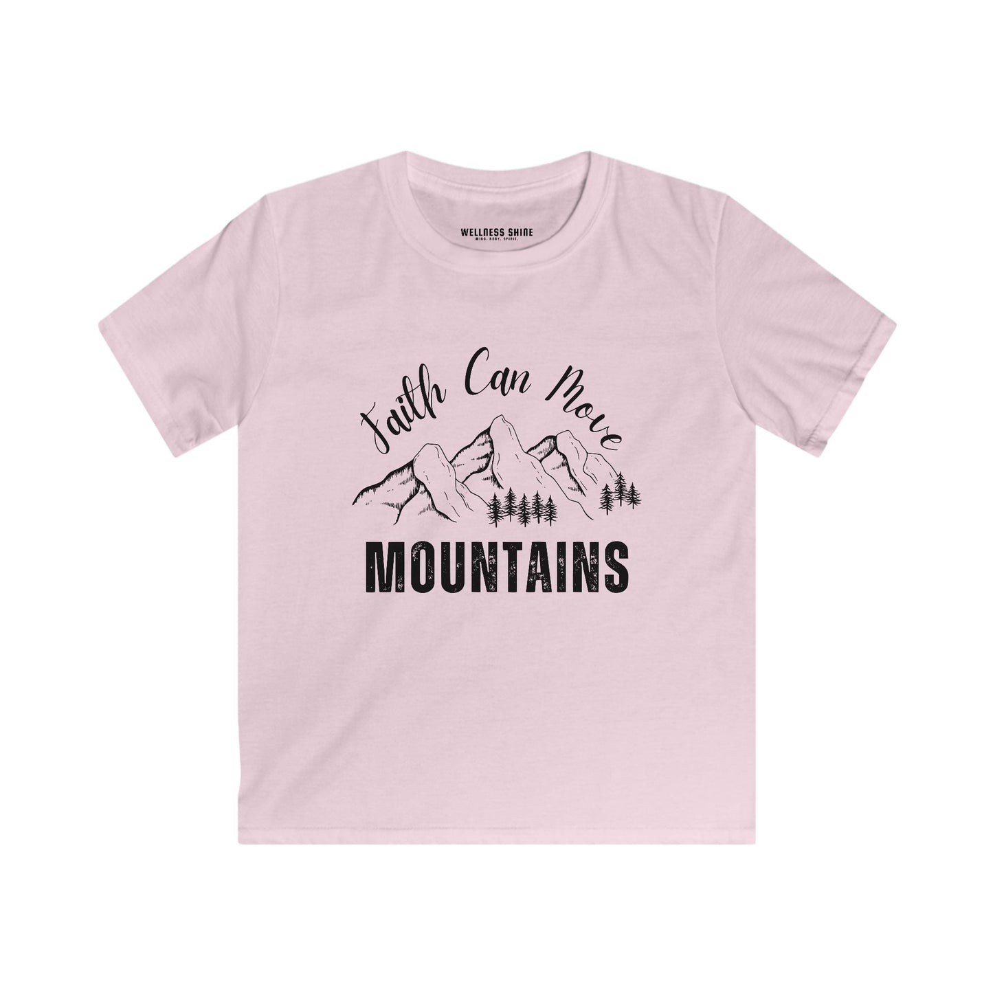 Faith Can Move Mountains Tee for Kids - Wellness Shine