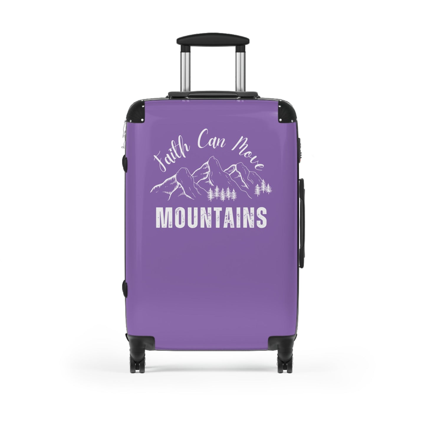 Faith Can Move Mountains Travel Luggage Suitcase - Wellness Shine
