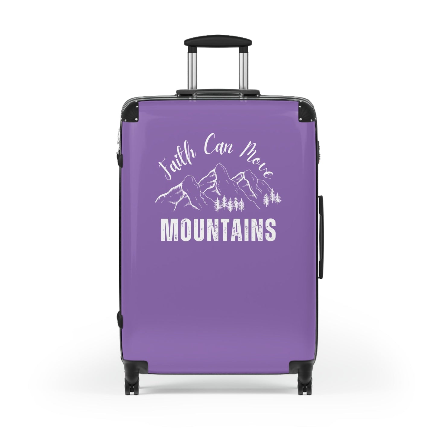 Faith Can Move Mountains Travel Luggage Suitcase - Wellness Shine