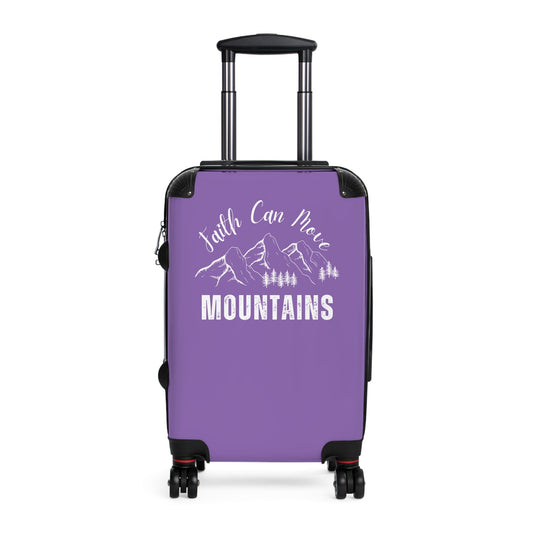 Faith Can Move Mountains Travel Luggage Suitcase - Wellness Shine