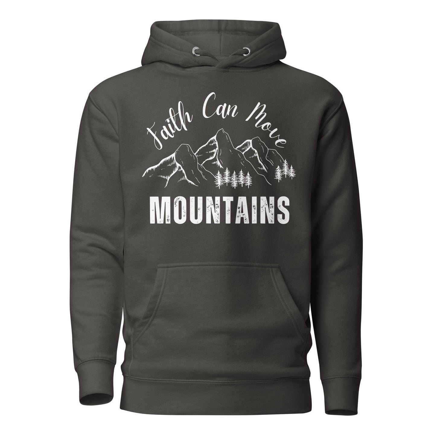 Faith Can Move Mountains Unisex Hoodie - Faith Based Apparel - Wellness Shine - Wellness Shine