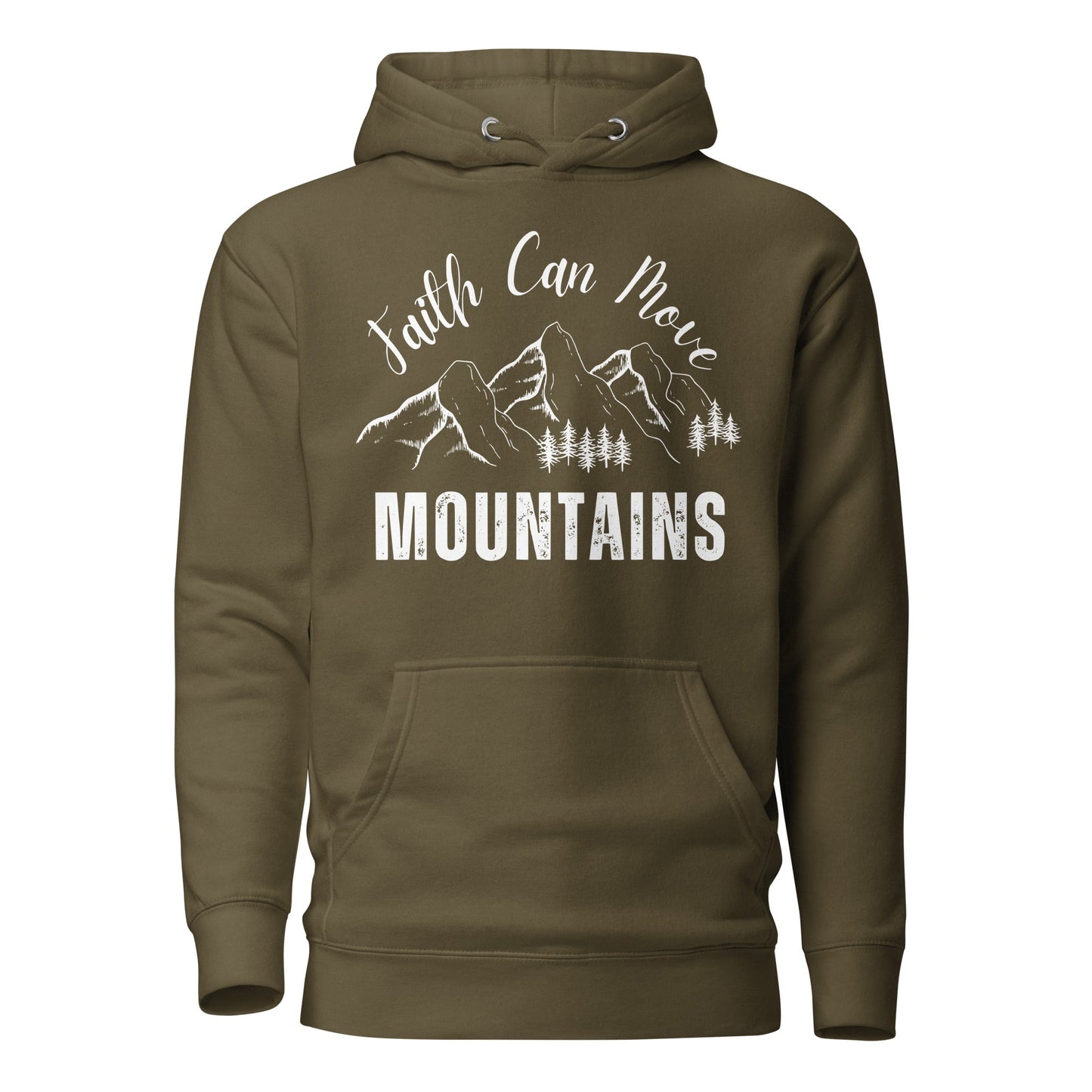 Faith Can Move Mountains Unisex Hoodie - Faith Based Apparel - Wellness Shine - Wellness Shine