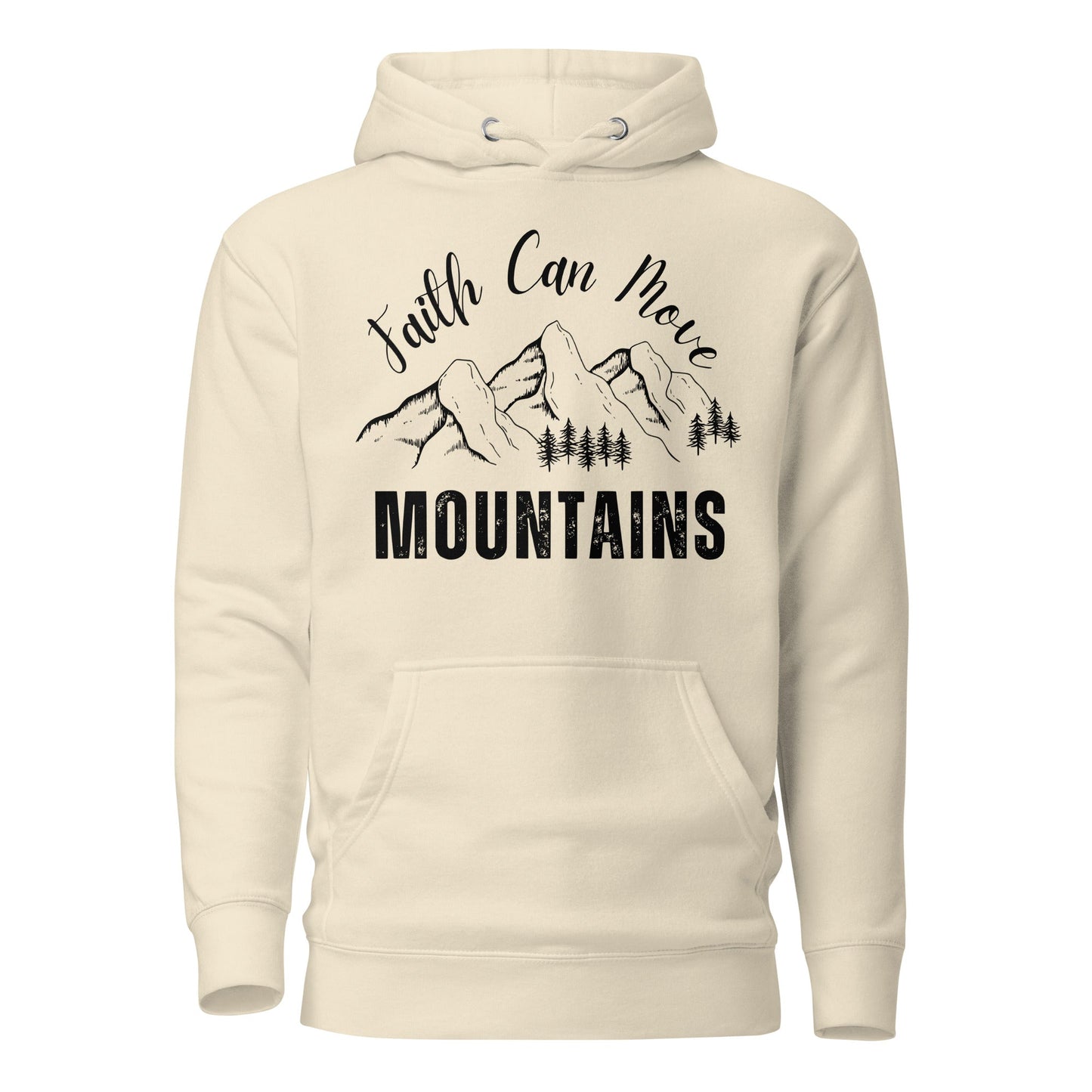 Faith Can Move Mountains Unisex Hoodie - Faith Based Apparel - Wellness Shine - Wellness Shine