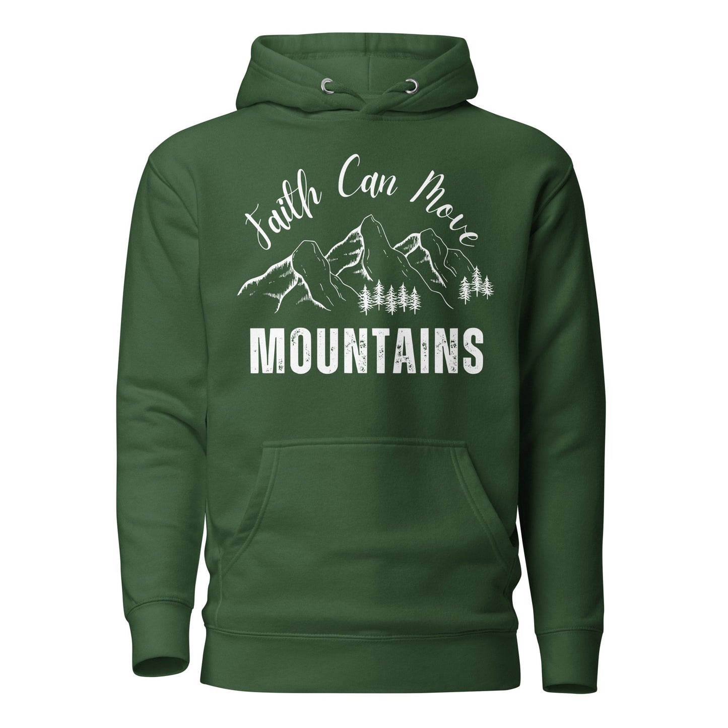 Faith Can Move Mountains Unisex Hoodie - Faith Based Apparel - Wellness Shine - Wellness Shine