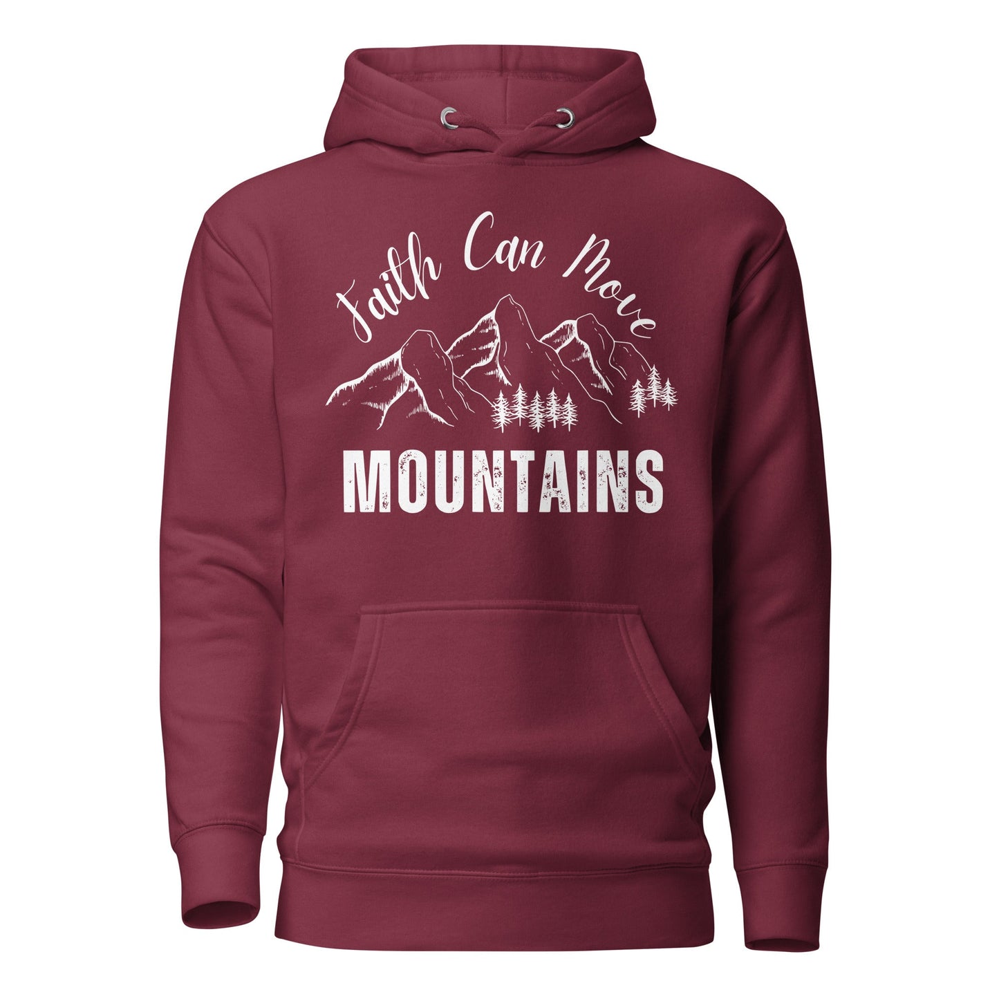 Faith Can Move Mountains Unisex Hoodie - Faith Based Apparel - Wellness Shine - Wellness Shine